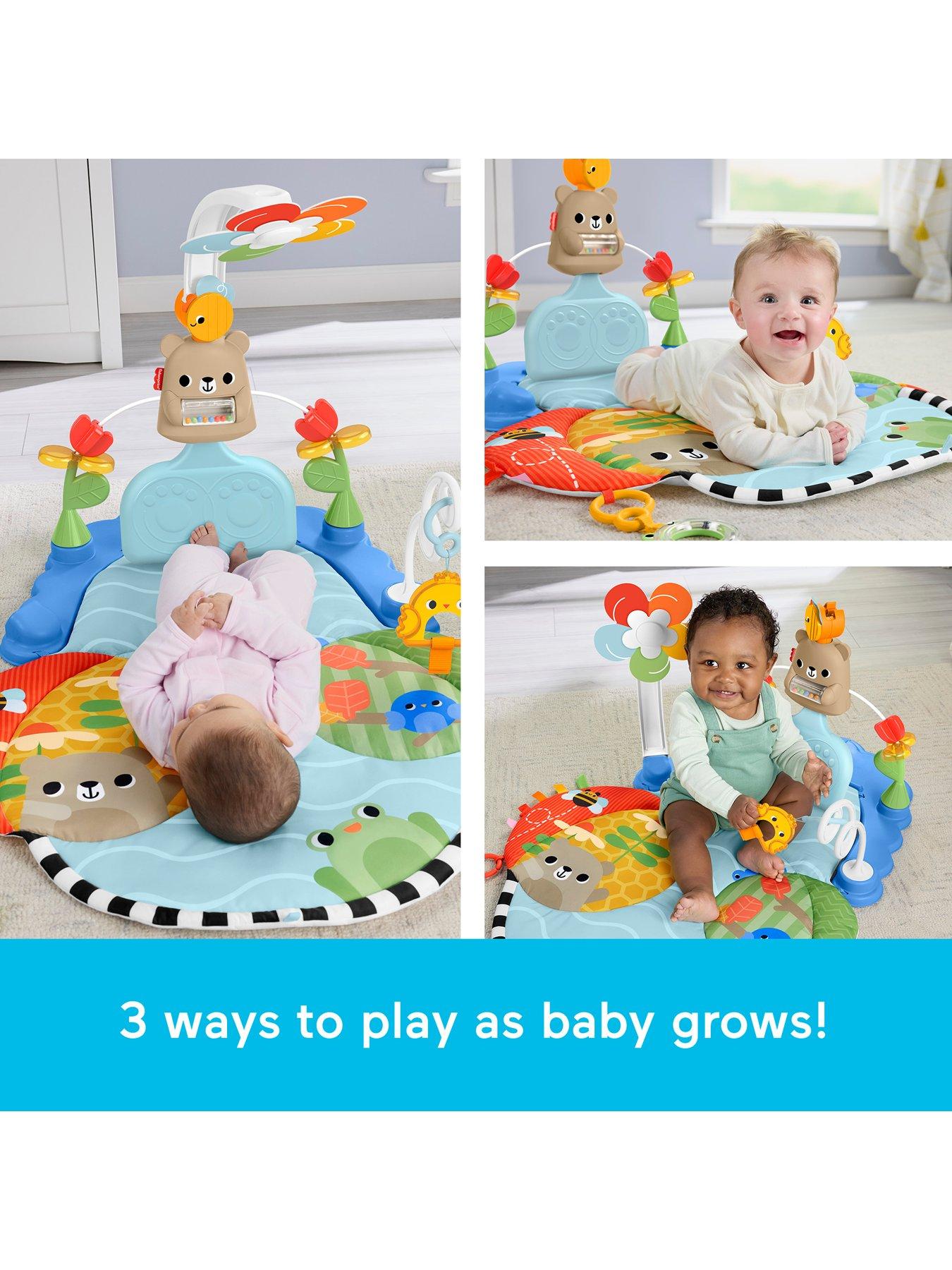 Image 3 of 8 of Fisher-Price Fisher-Price 3-in-1 Kick &amp; Sway Activity Gym, Baby Play Mat &amp; Sensory Toys for Newborn Developmental Play