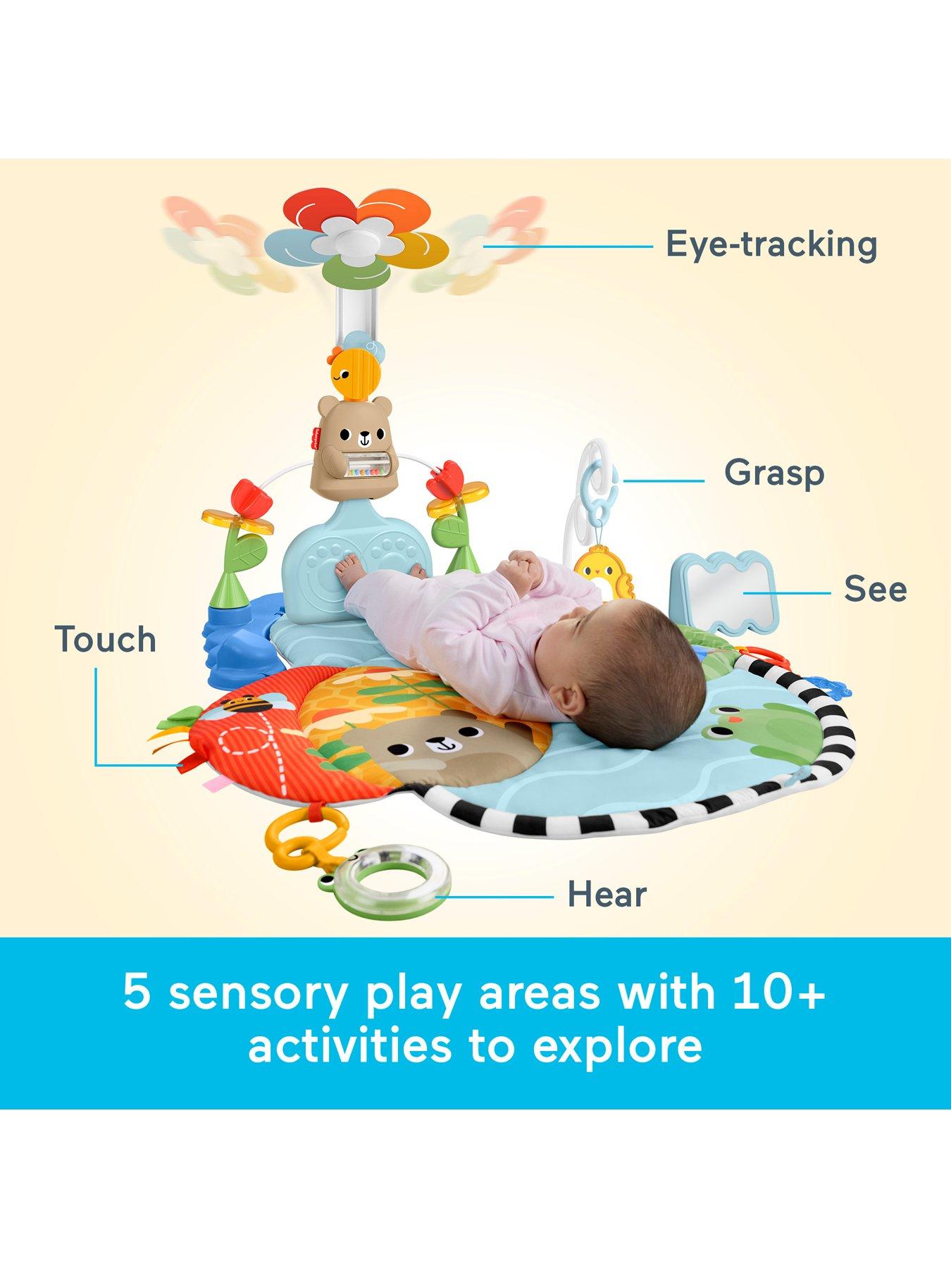 Image 4 of 8 of Fisher-Price Fisher-Price 3-in-1 Kick &amp; Sway Activity Gym, Baby Play Mat &amp; Sensory Toys for Newborn Developmental Play