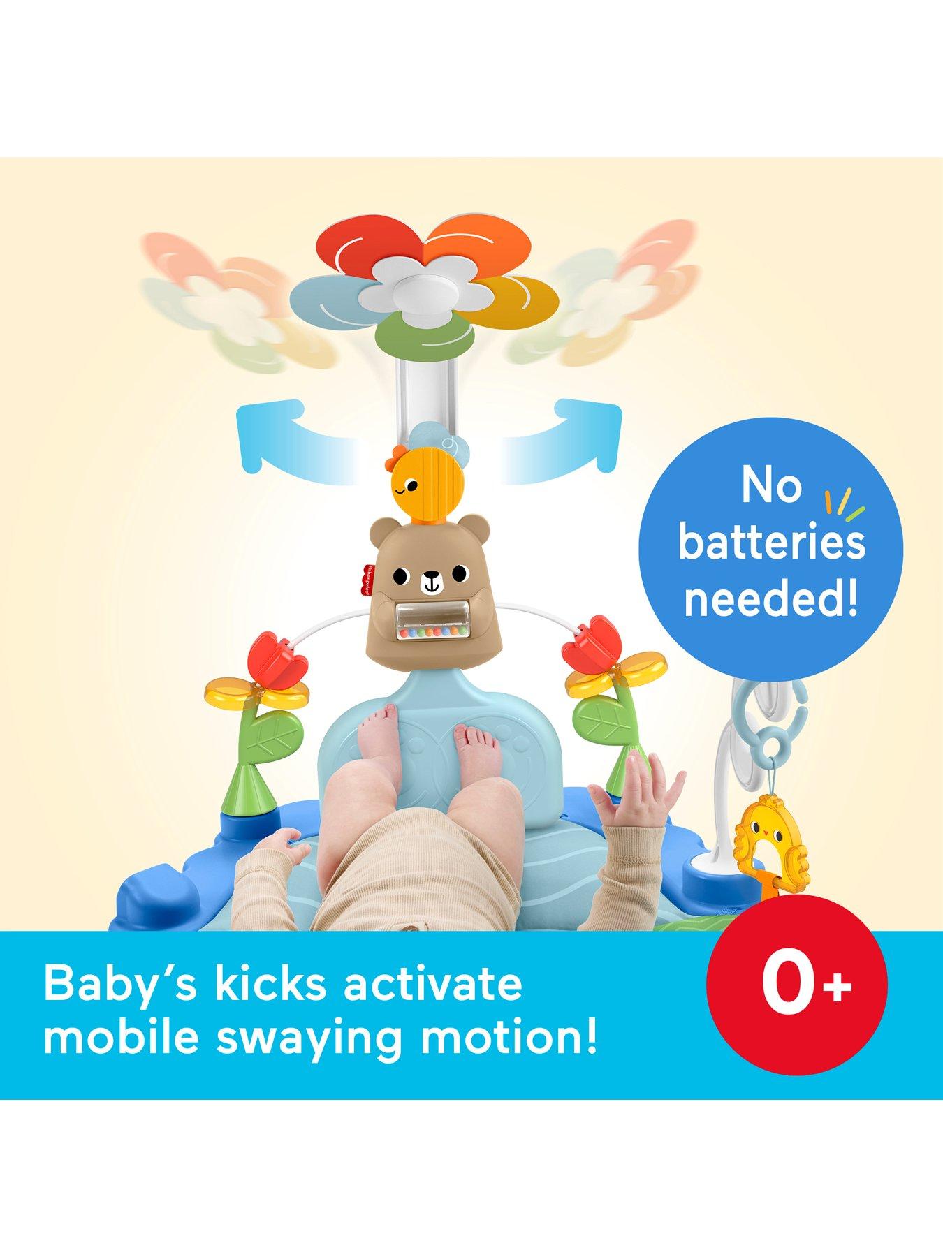 Image 5 of 8 of Fisher-Price Fisher-Price 3-in-1 Kick &amp; Sway Activity Gym, Baby Play Mat &amp; Sensory Toys for Newborn Developmental Play