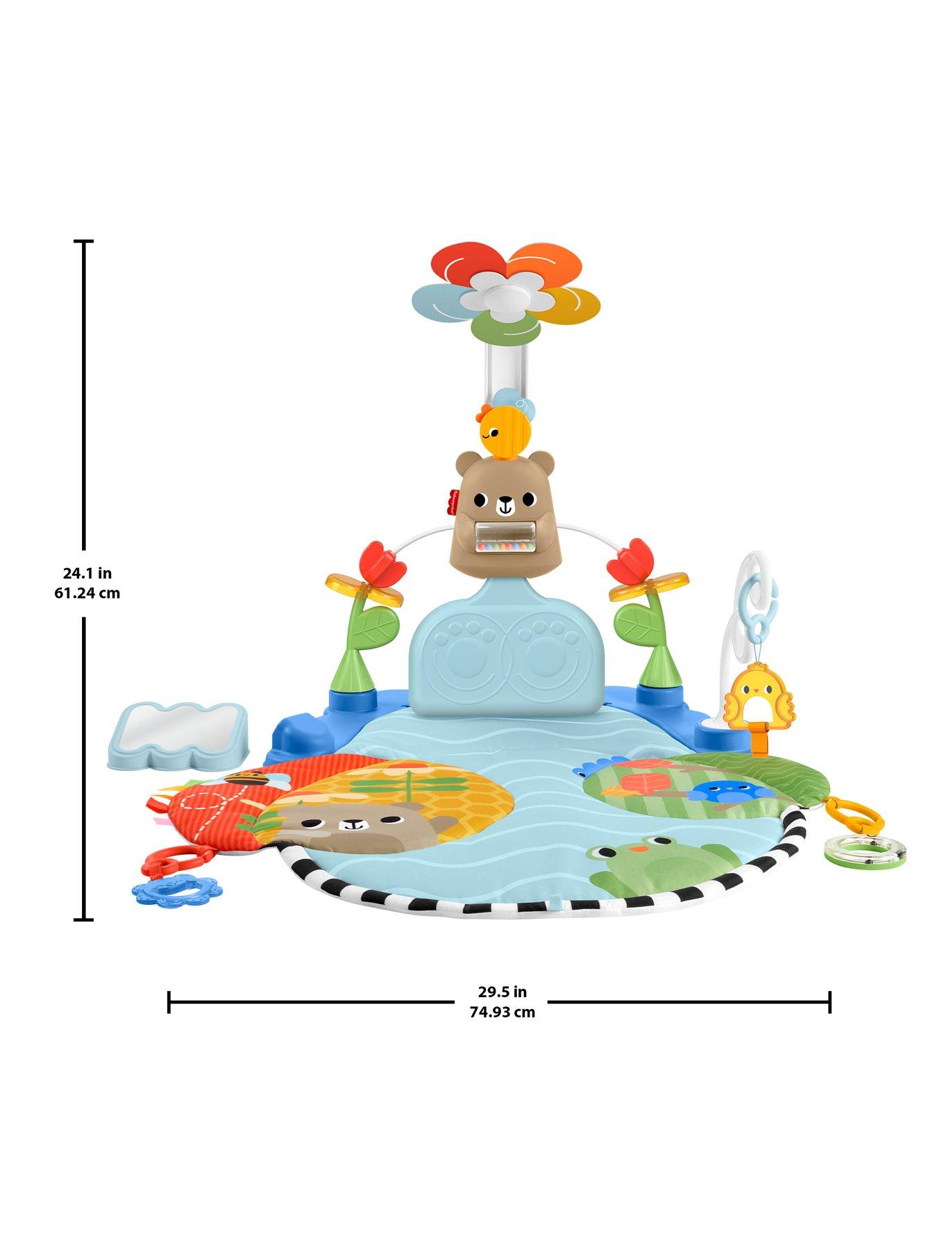 Image 6 of 8 of Fisher-Price Fisher-Price 3-in-1 Kick &amp; Sway Activity Gym, Baby Play Mat &amp; Sensory Toys for Newborn Developmental Play