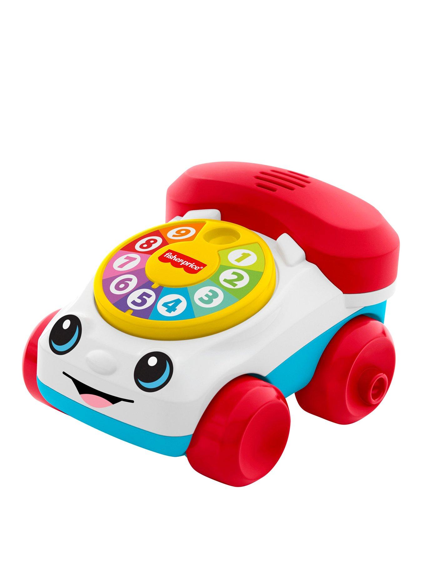 Image 1 of 7 of Fisher-Price Fisher-Price Chatter Telephone Vehicle Push-Along Toy with Sounds for Baby &amp; Toddler