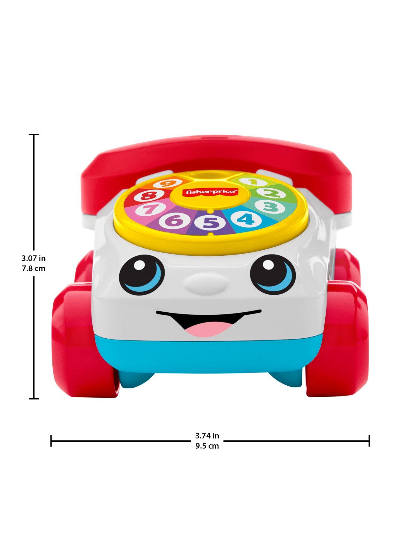 Image 6 of 7 of Fisher-Price Fisher-Price Chatter Telephone Vehicle Push-Along Toy with Sounds for Baby &amp; Toddler