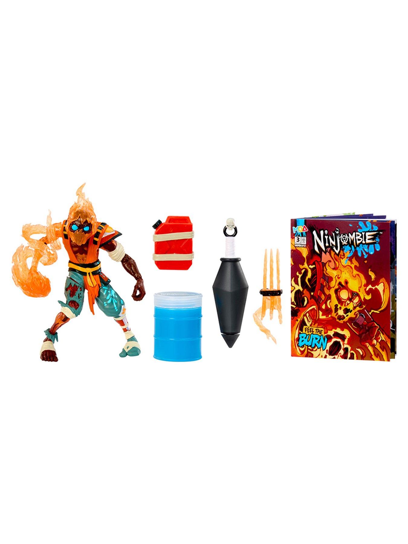 Image 6 of 8 of Ninjombie Ninjombie Action Figure - Scorchstrike, Ninja Zombie with Slime