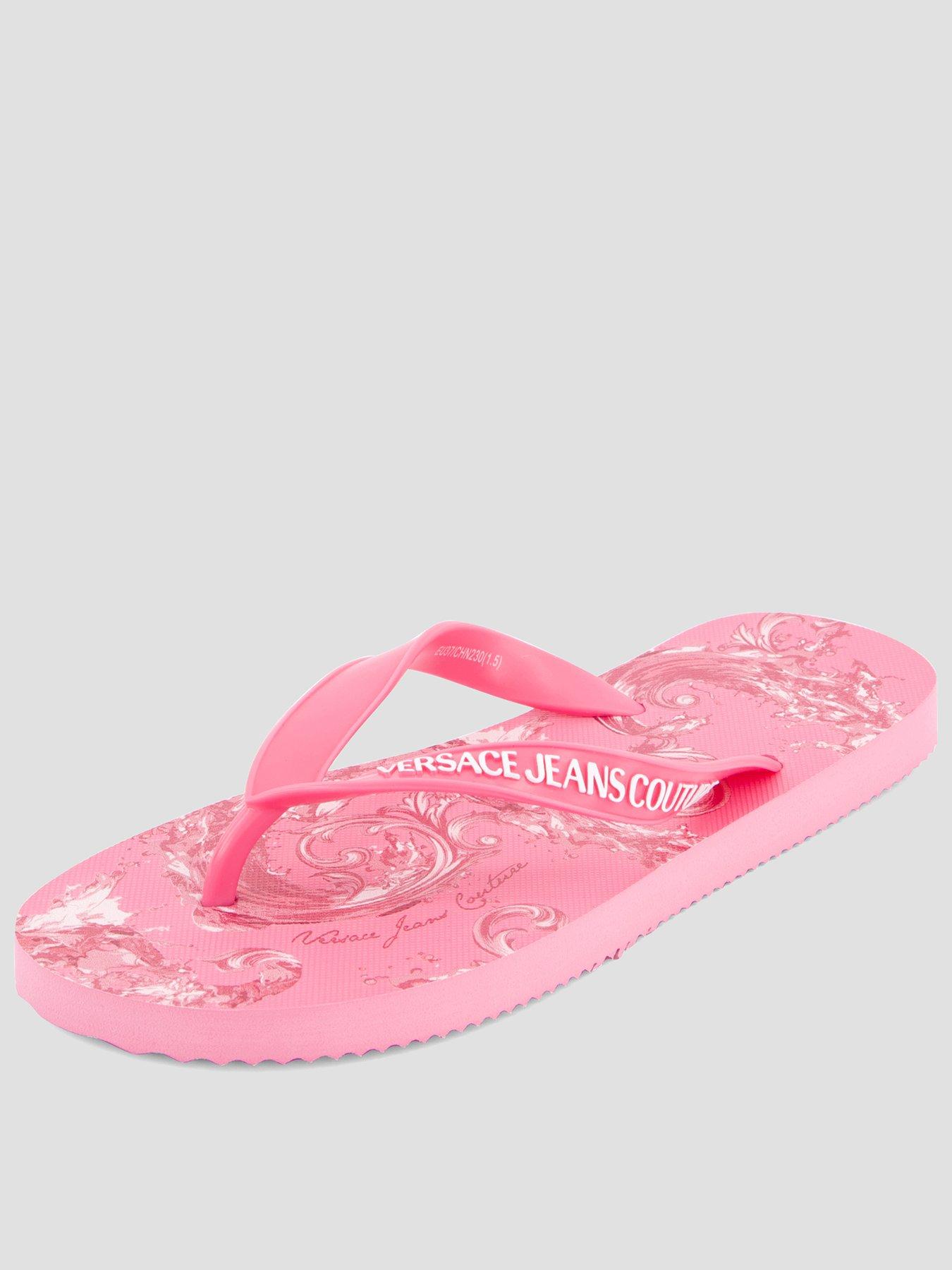Versace Jeans Couture Printed Flipflop - Pink