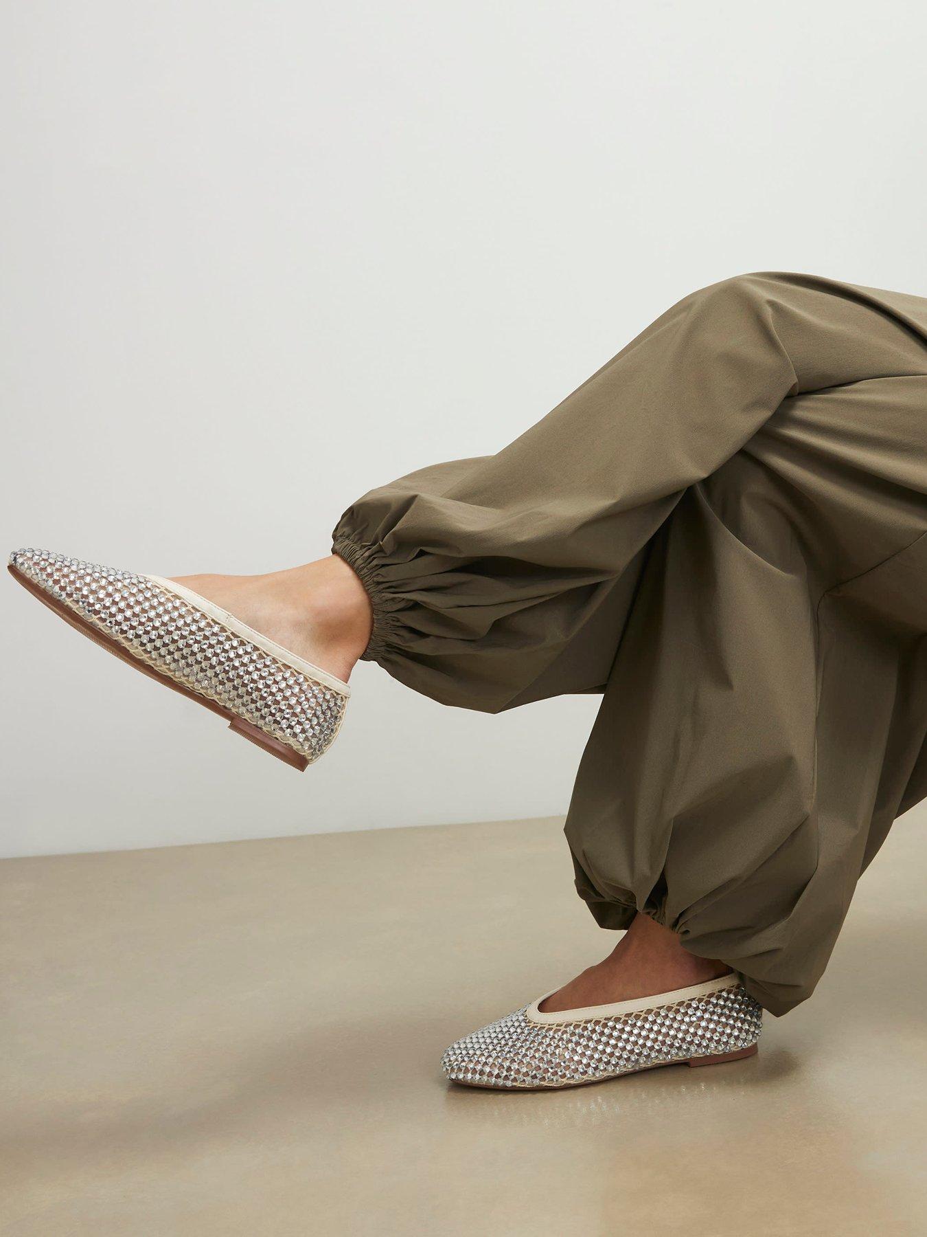 River Island Embellished Ballet - Cream