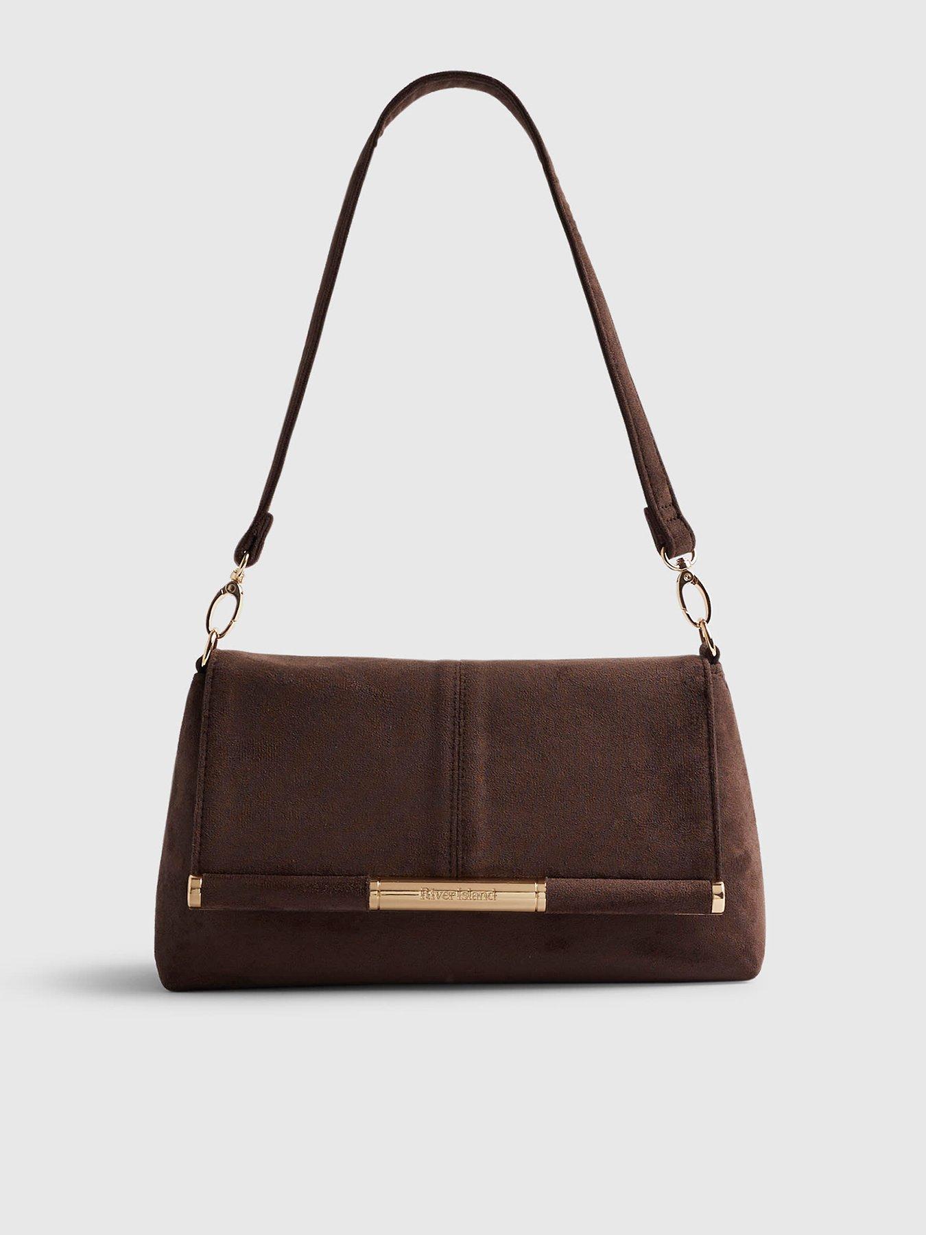 river-island-suedette-bar-front-clutch-bag-brownstillFront