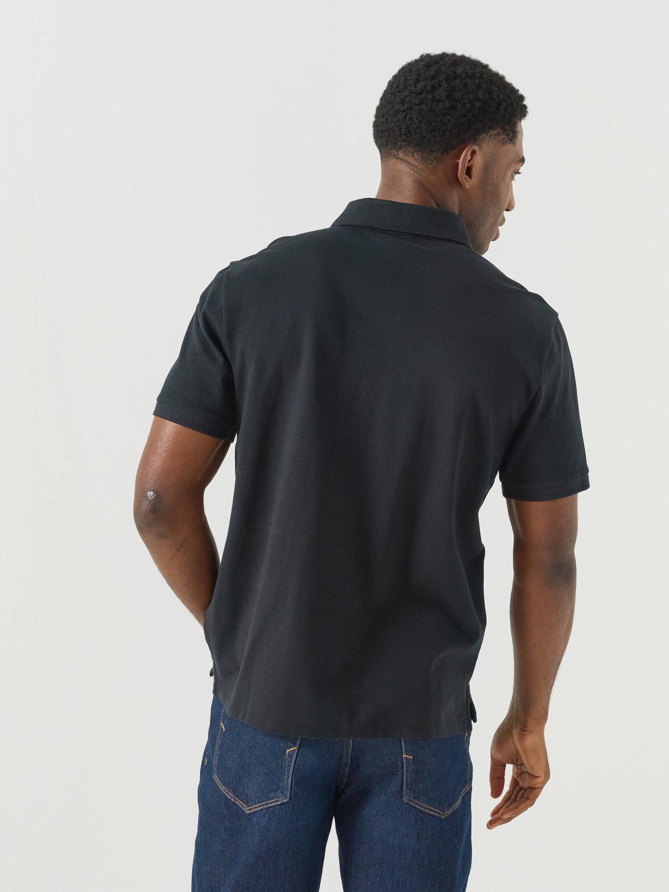 Image 2 of 6 of Liverpool FC Mens Liverpool Crest Classic Polo Shirt - Black