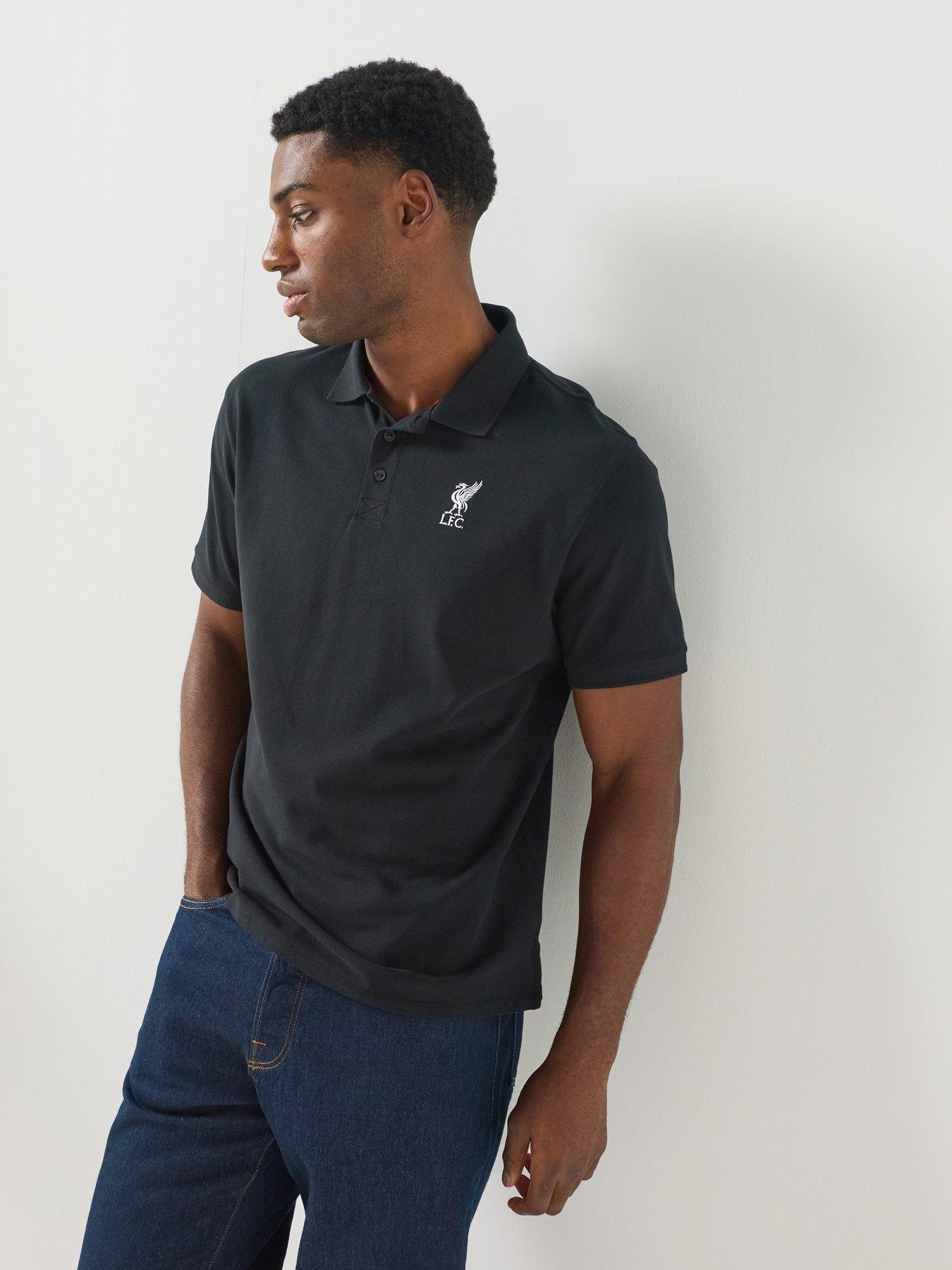 Image 4 of 6 of Liverpool FC Mens Liverpool Crest Classic Polo Shirt - Black