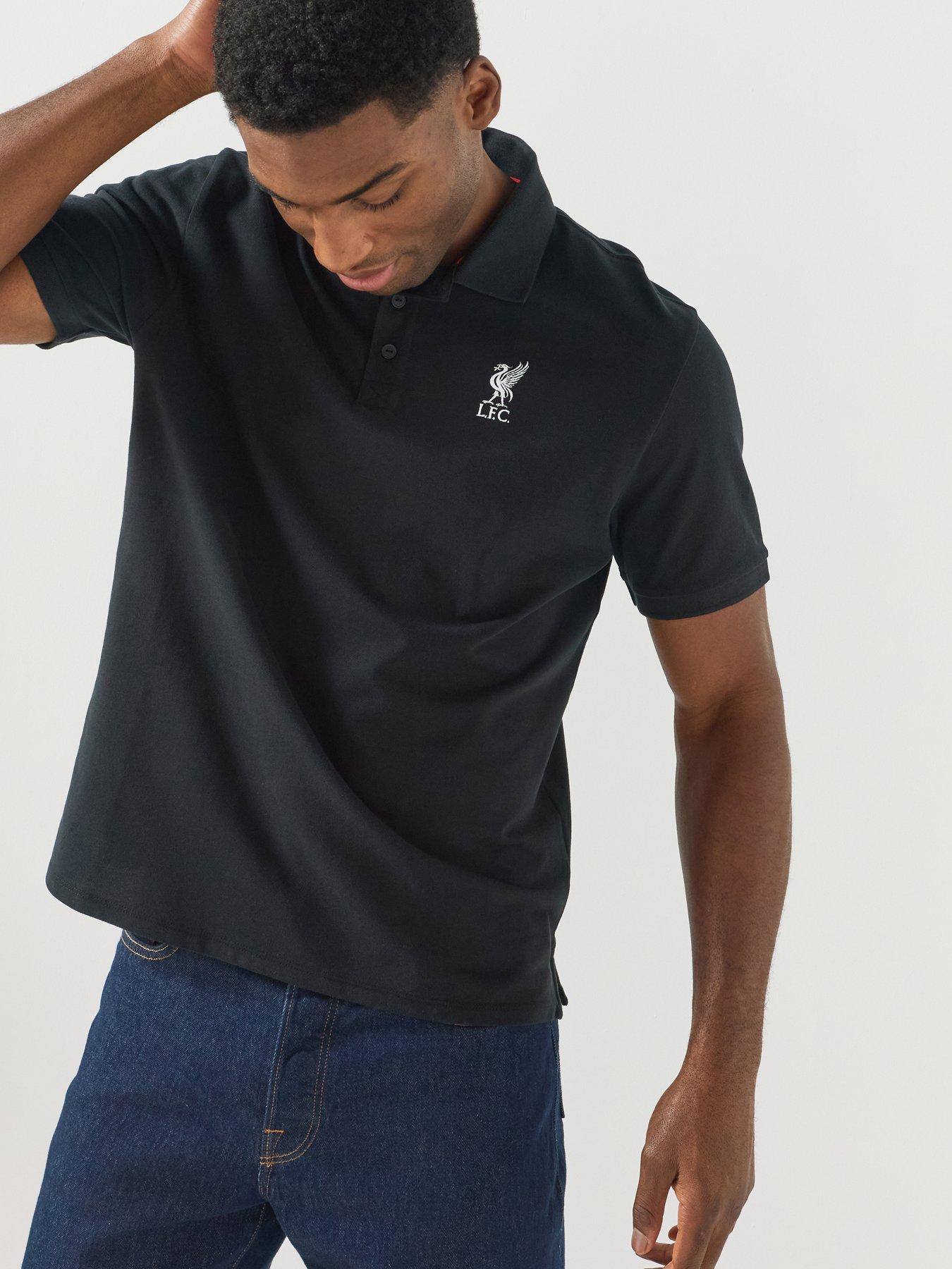Image 5 of 6 of Liverpool FC Mens Liverpool Crest Classic Polo Shirt - Black
