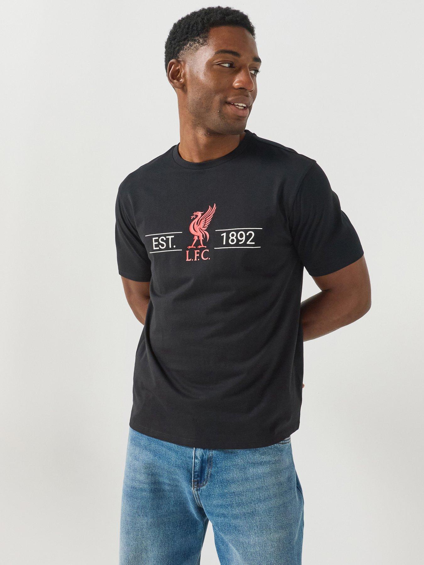 Liverpool Fc Mens Liverpool Fc Est. 1892 Graphic T-Shirt - Black