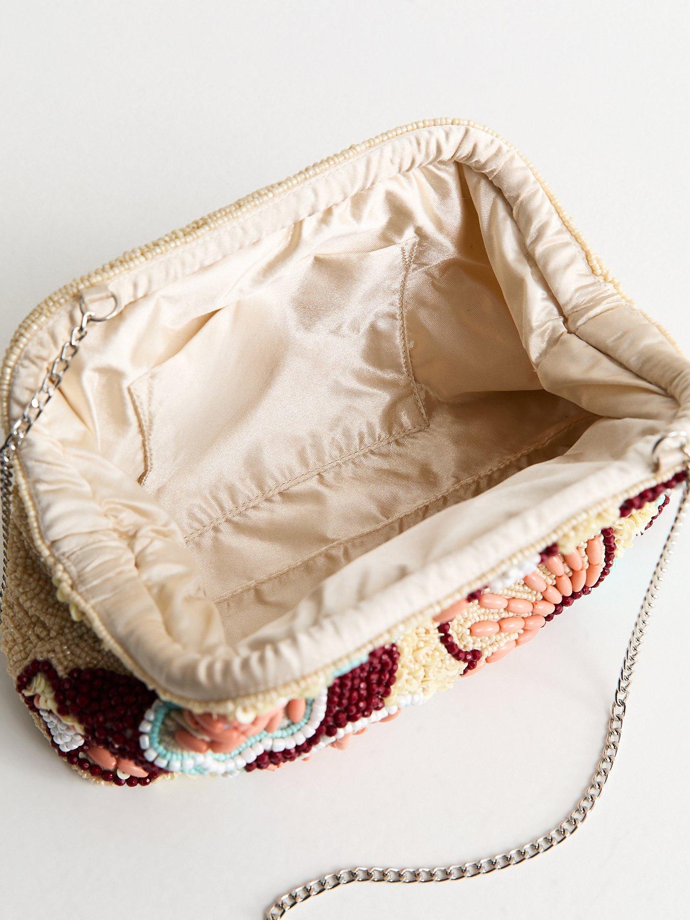 Image 4 of 5 of New Look Multicoloured Slouchy Beaded Shoulder Bag - Multi