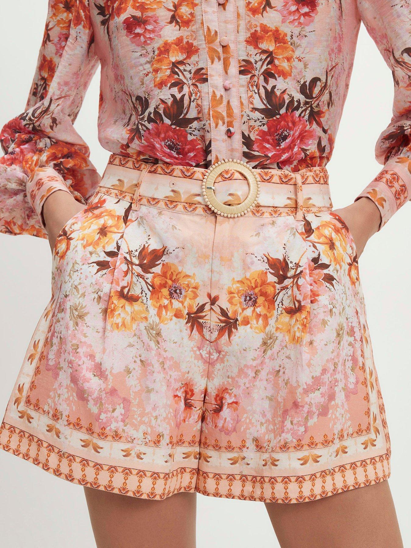 Image 1 of 4 of River Island Belted Short - Pink