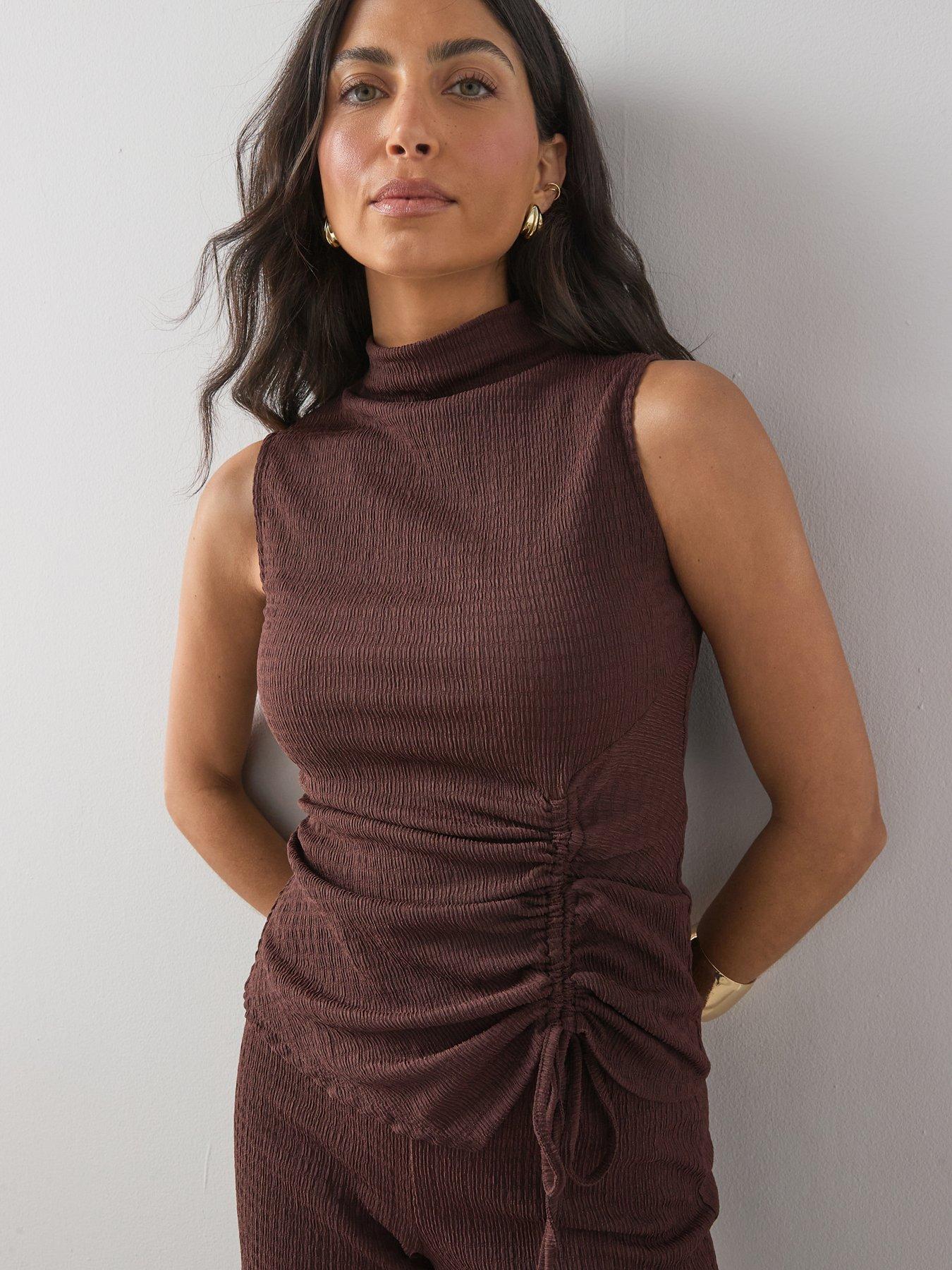 The Very Collection Ruched Textured Co-ord Top