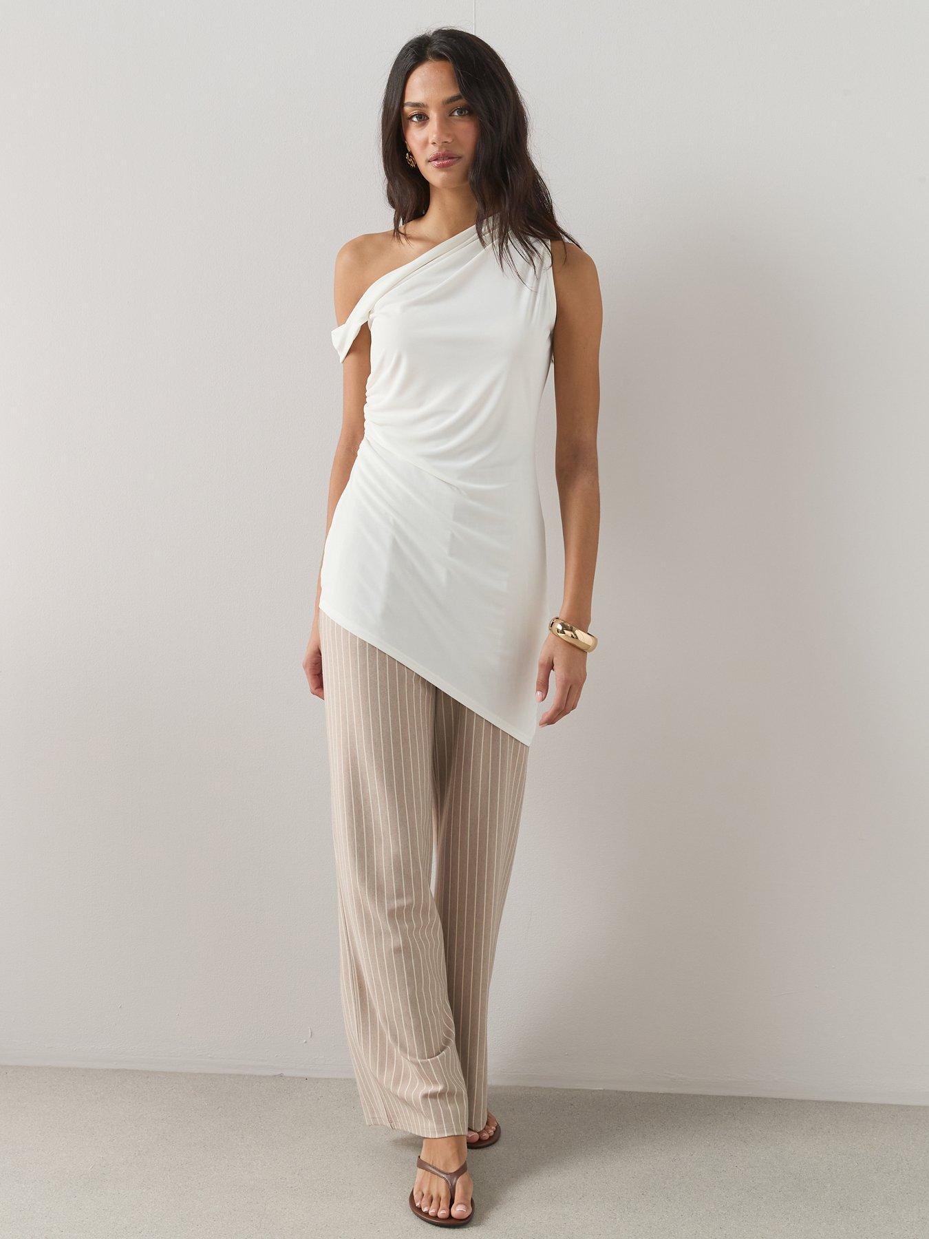 Image 3 of 6 of The Very Collection Off The Shoulder Longline Asymetric Top