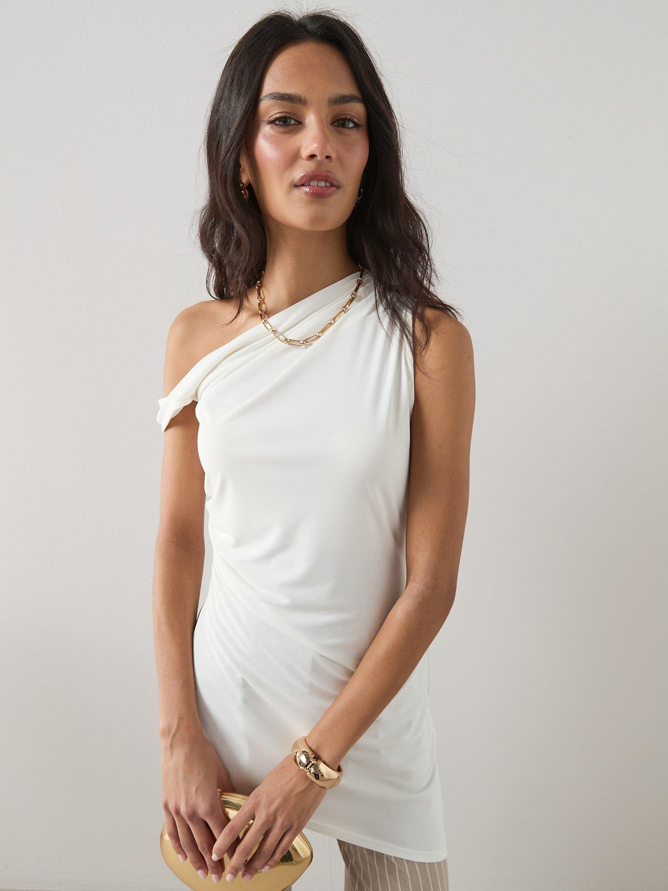 Image 5 of 6 of The Very Collection Off The Shoulder Longline Asymetric Top