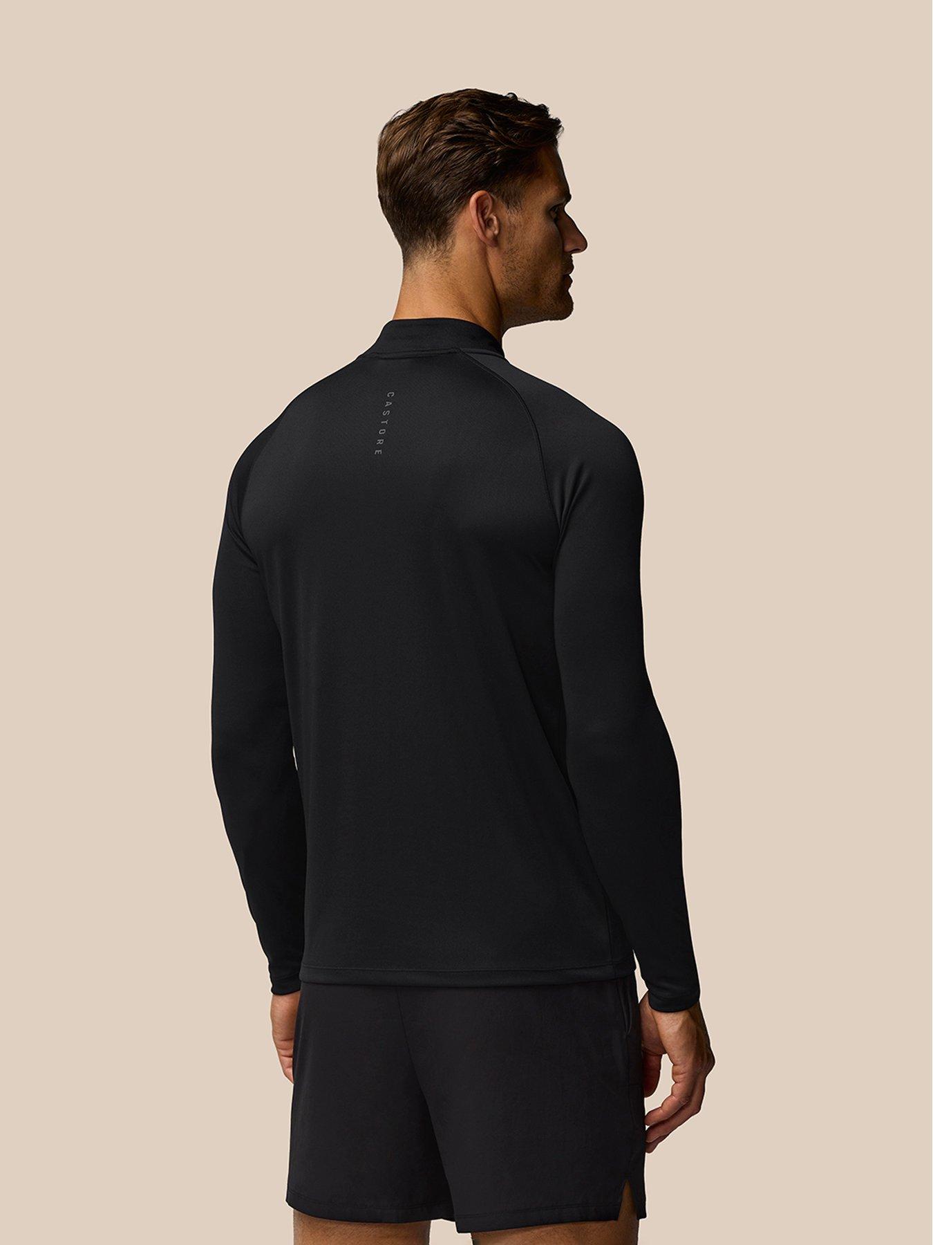 Image 2 of 5 of Castore Mens Training 1/4 Zip Long Sleeve Top - Black