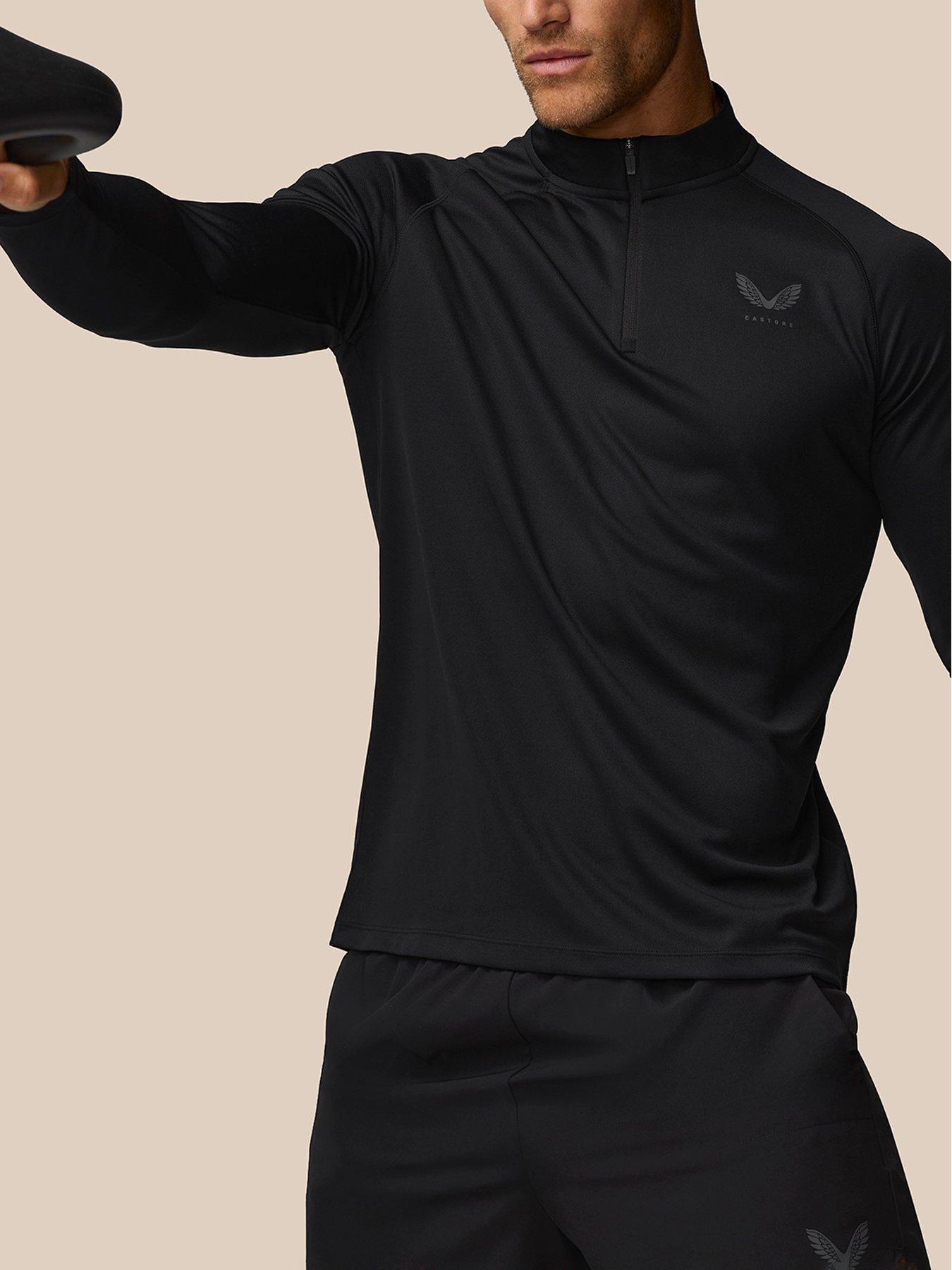 Image 5 of 5 of Castore Mens Training 1/4 Zip Long Sleeve Top - Black