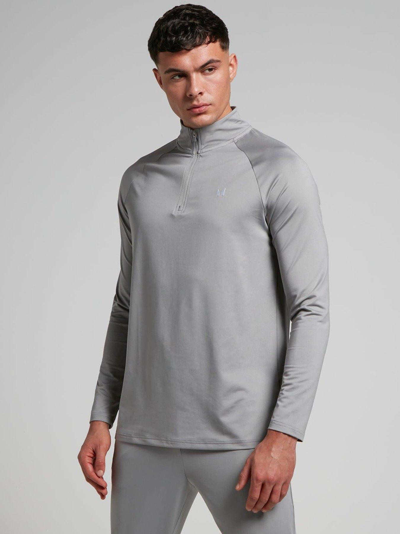 Image 1 of 4 of MyProtein Mens Training Essentials 1/4 Zip - Grey