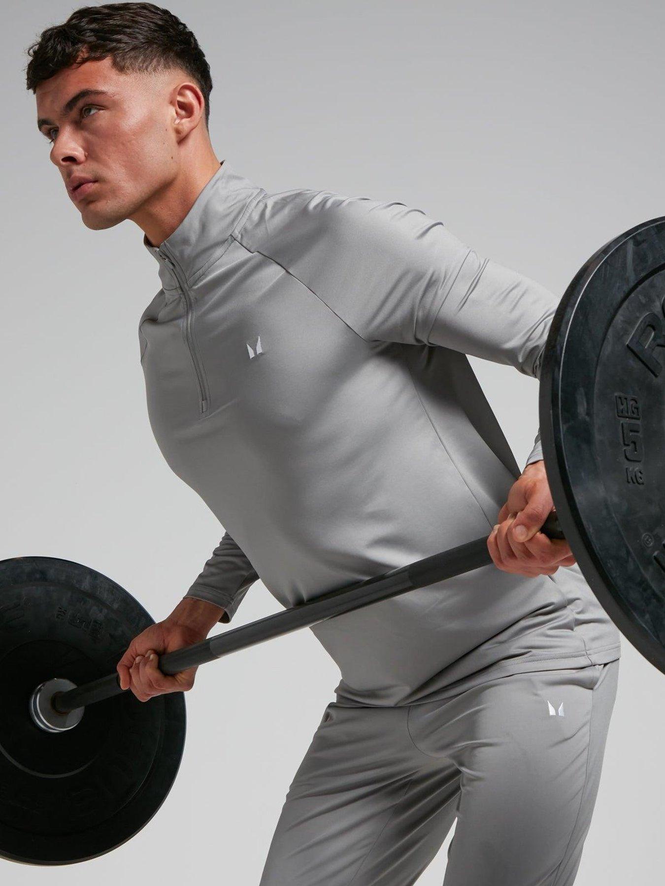 Image 4 of 4 of MyProtein Mens Training Essentials 1/4 Zip - Grey
