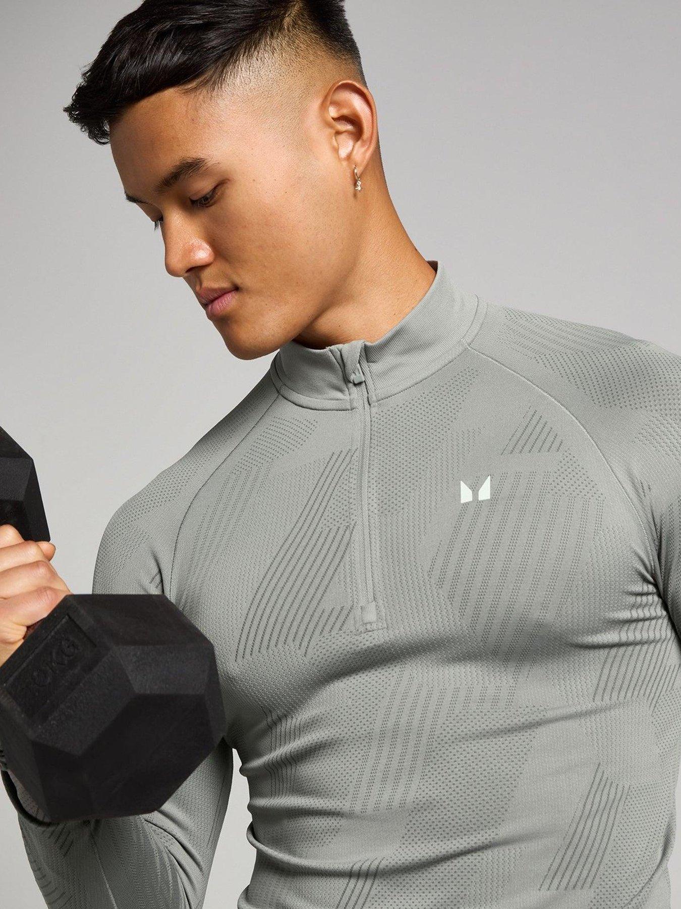 myprotein-mens-training-pillar-graphic-seamless-14-zip-greyoutfit