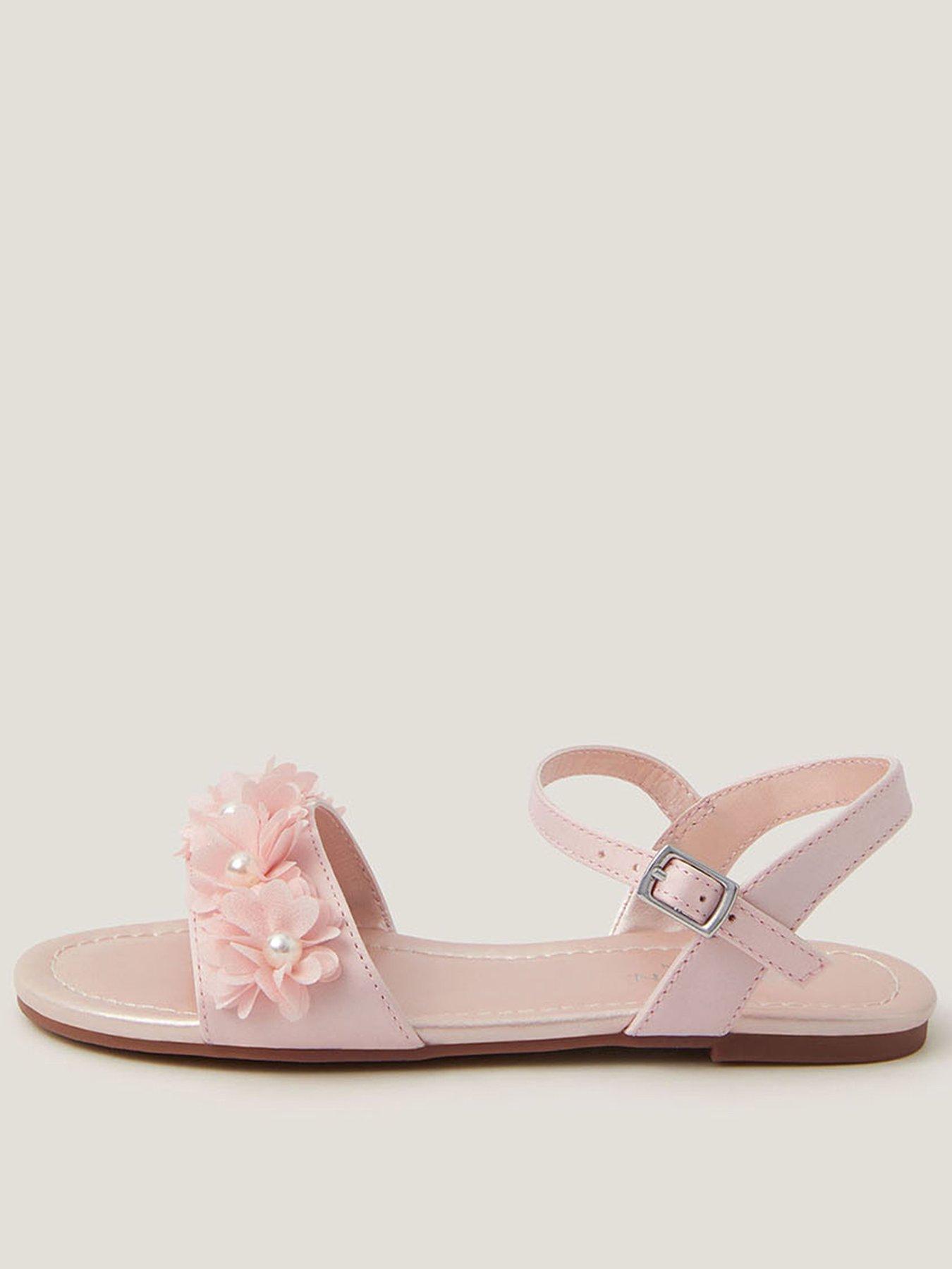 monsoon-girls-pearly-pom-flower-sandals-pink