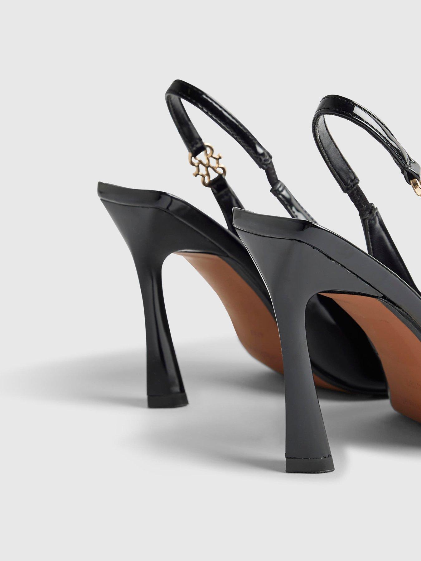 Image 5 of 5 of River Island Slingback Patent Court - Black