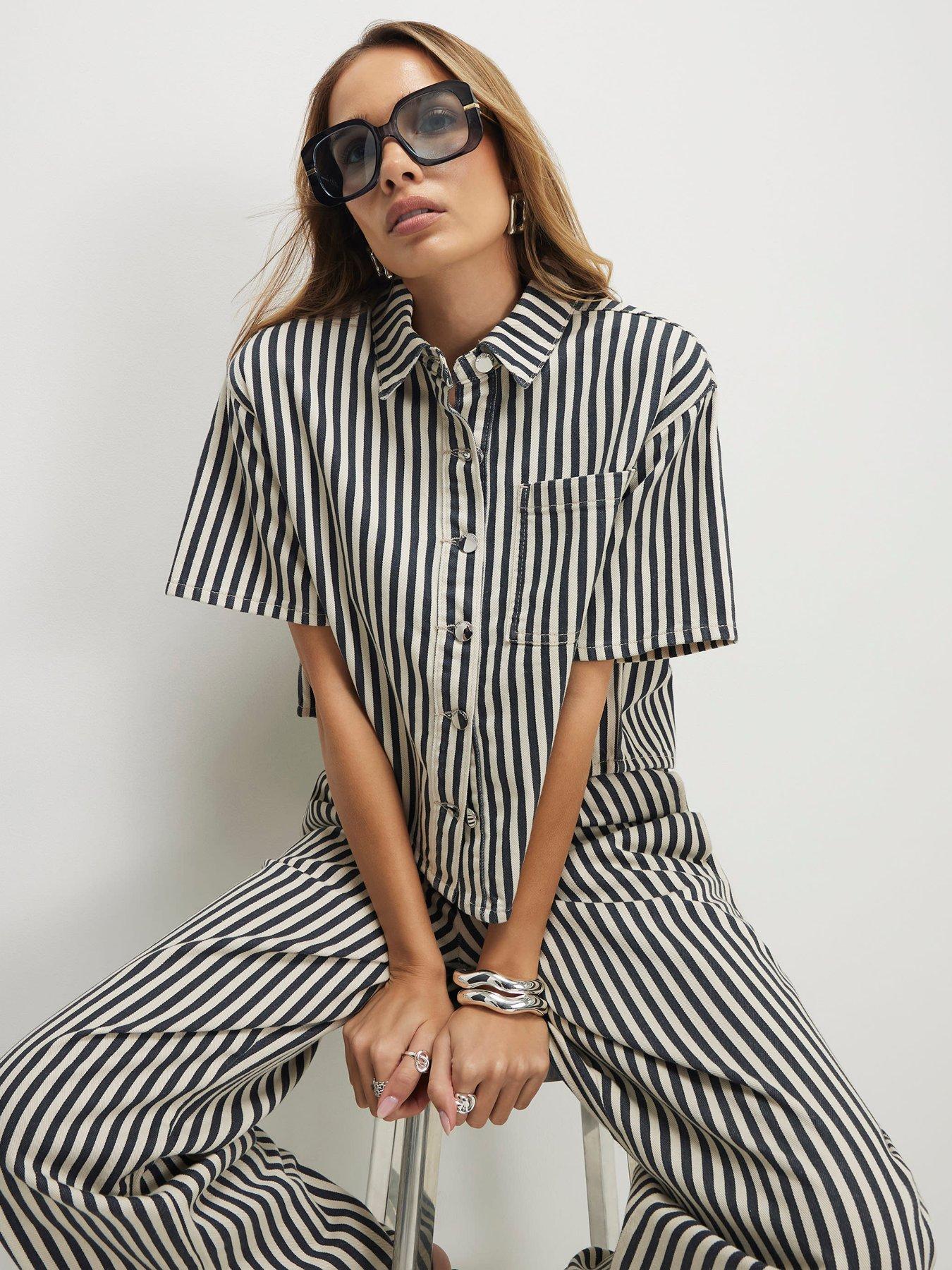 river-island-stripe-boxy-shirt-whiteoutfit