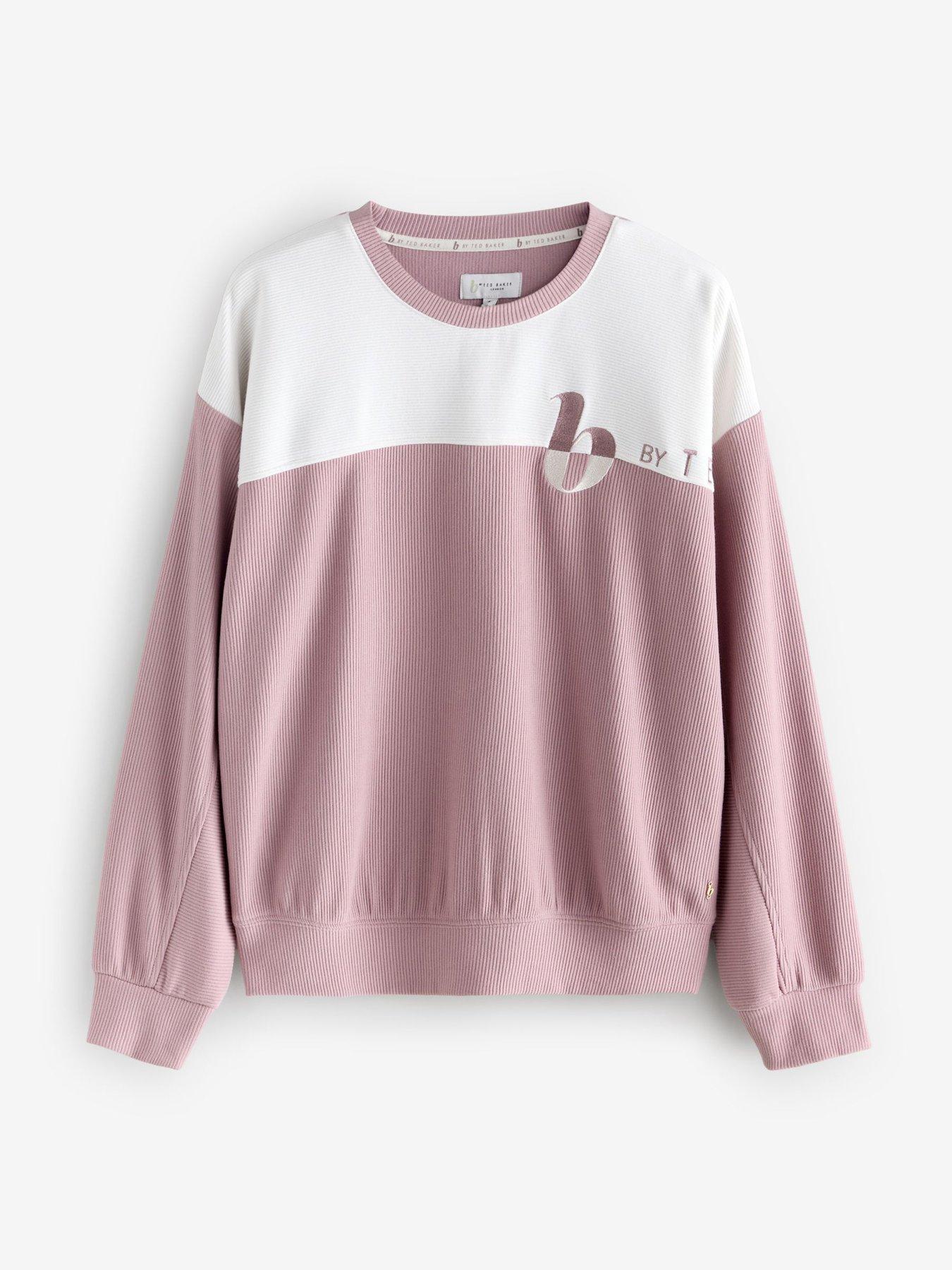 Image 6 of 7 of B By Ted Baker Ottoman Long Sleeve Lounge Top - Pink