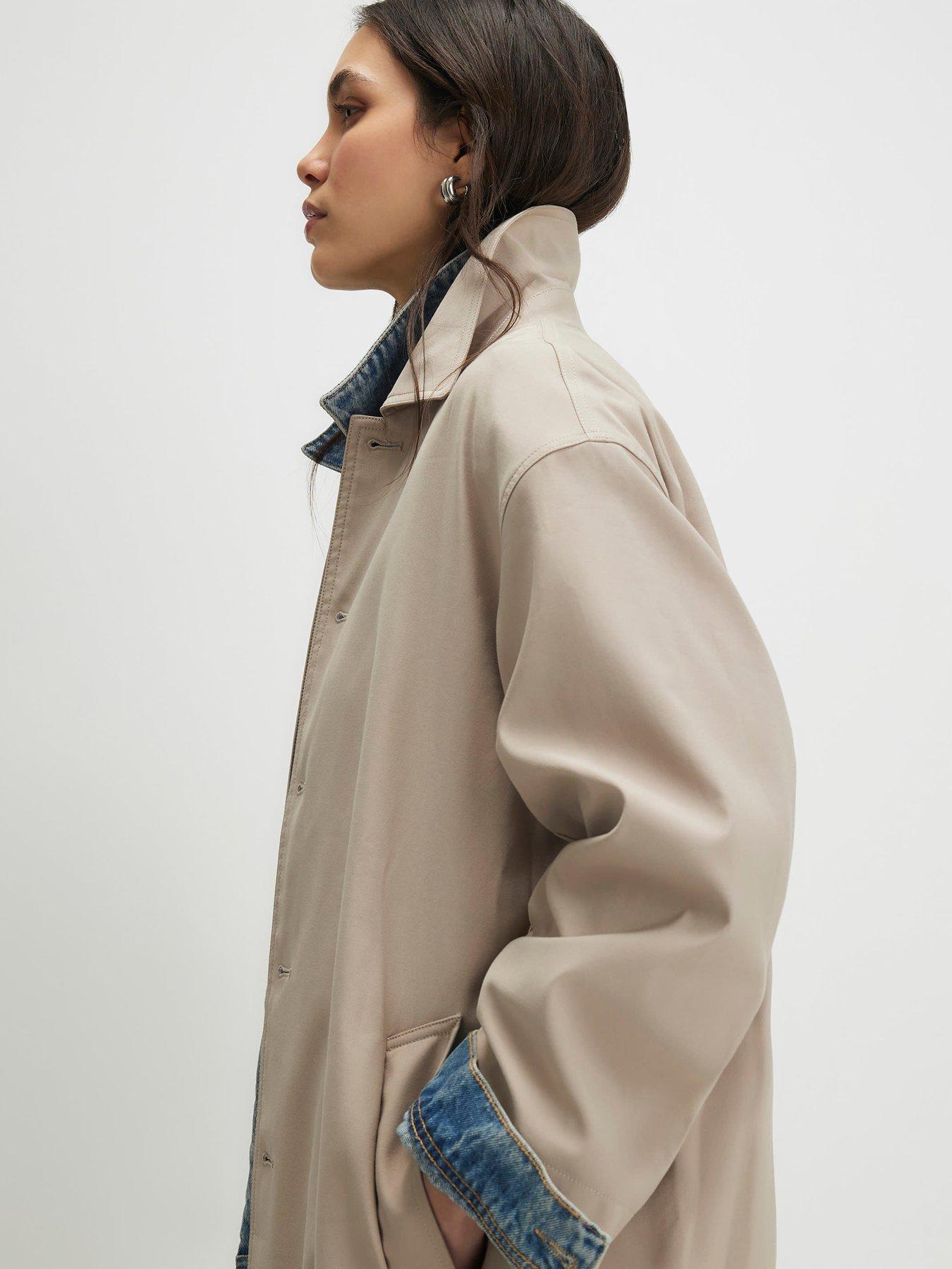 Image 3 of 4 of River Island Beige Belted Trench Coat