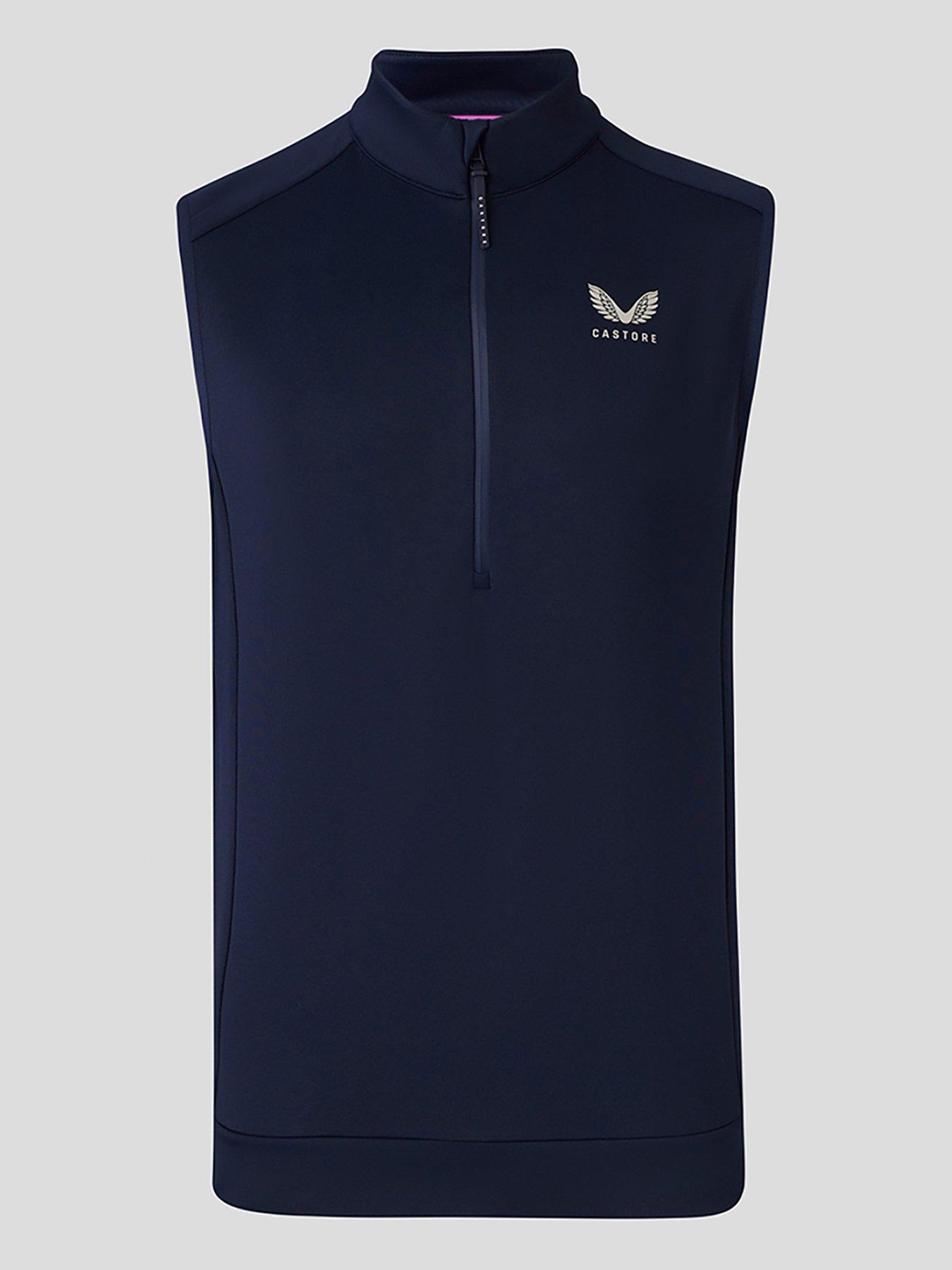 Image 1 of 5 of Castore Mens Golf Flex 1/2 Zip Gilet- Navy