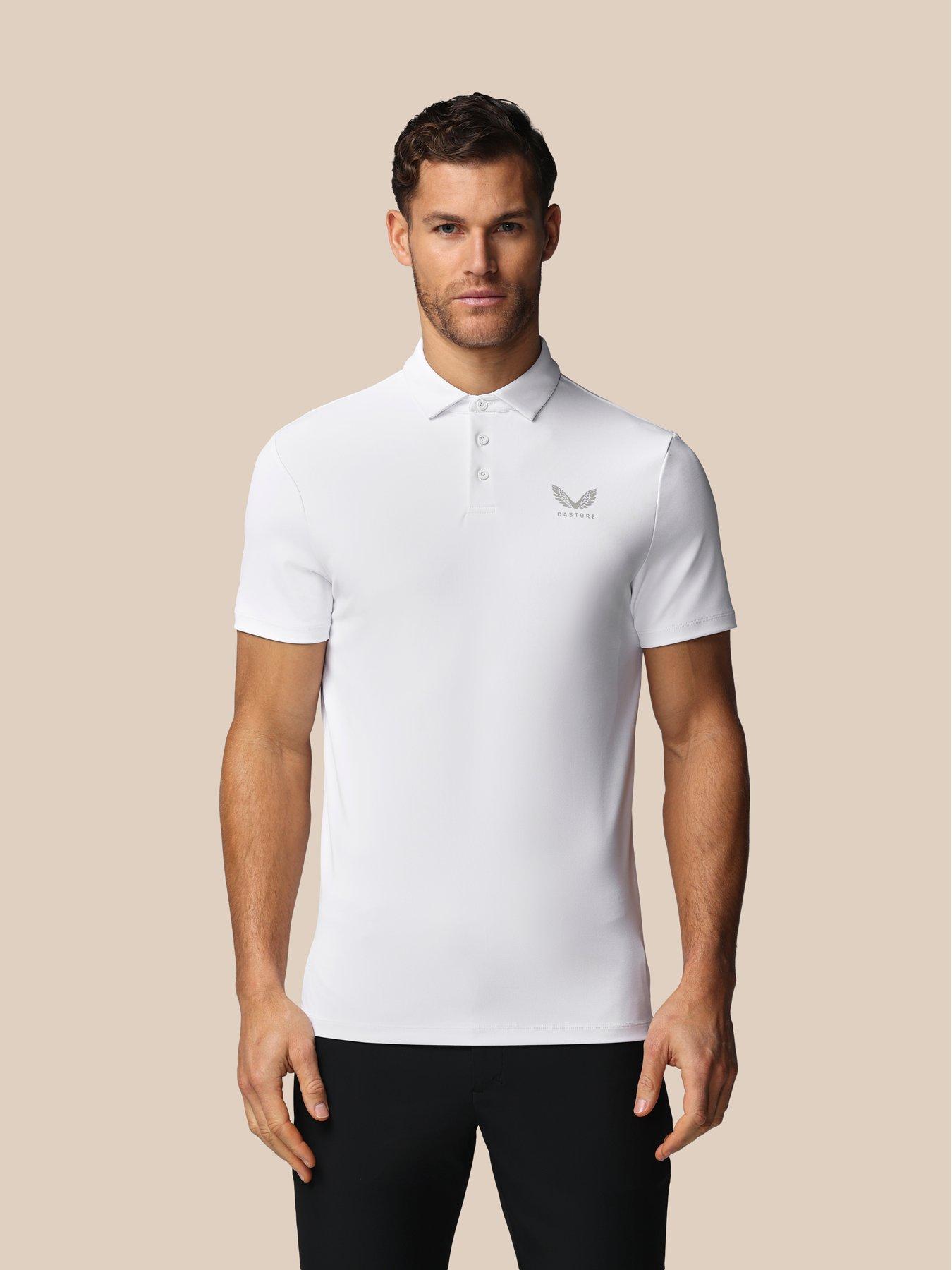 Image 4 of 7 of Castore Mens Golf Essential Polo - White