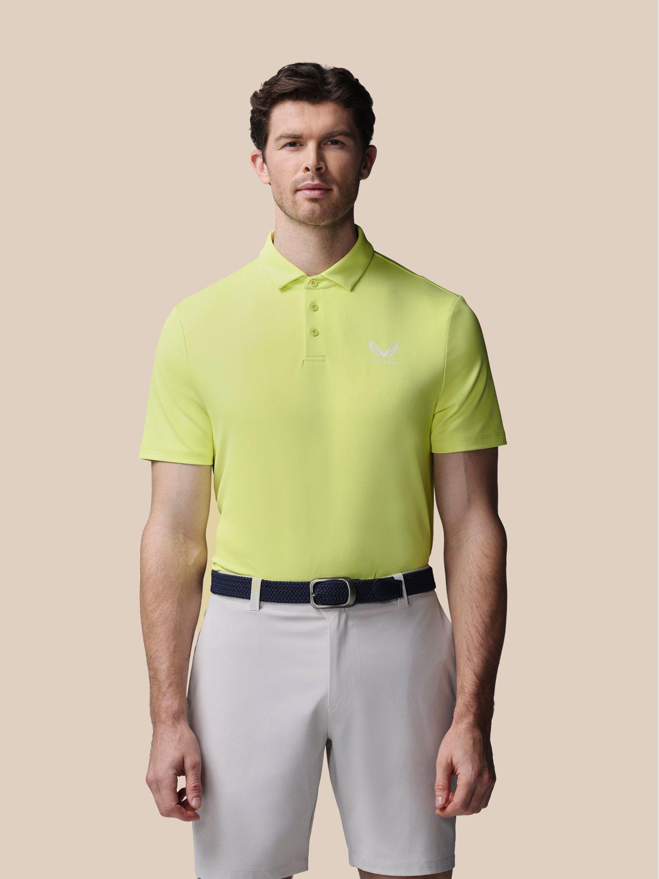 Image 1 of 7 of Castore Mens Golf Essential Polo - White