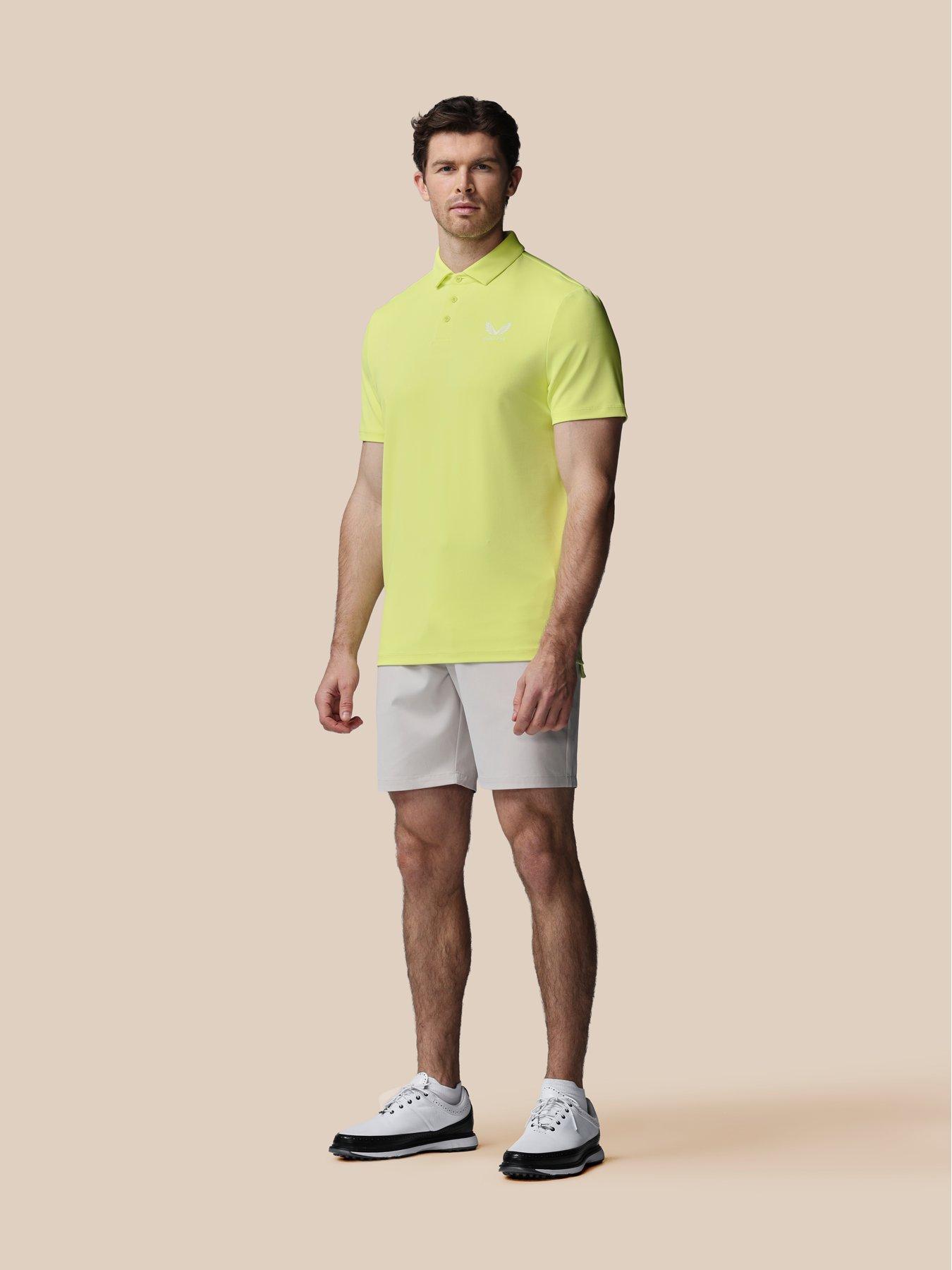 Image 3 of 7 of Castore Mens Golf Essential Polo - White