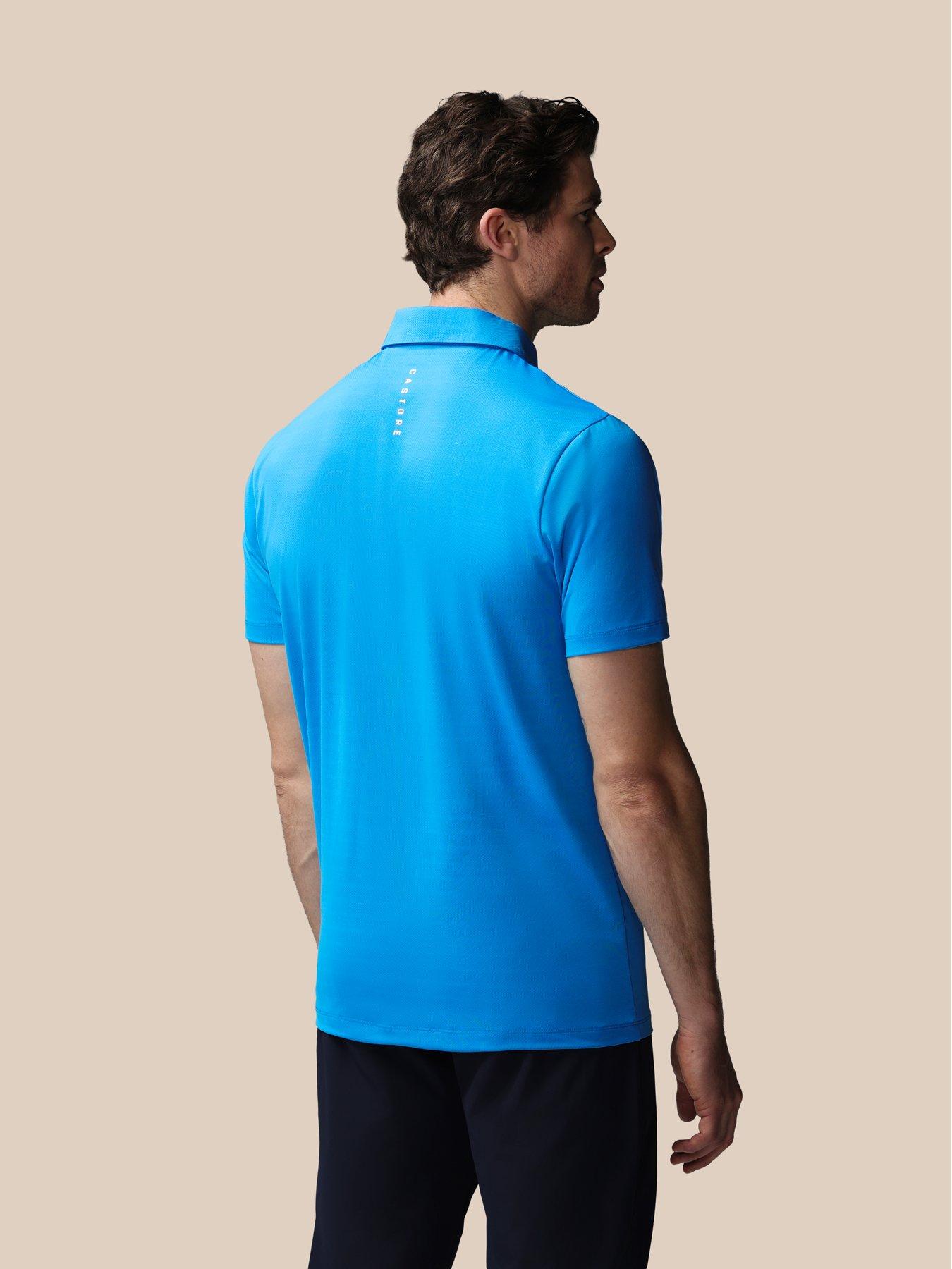 castore-mens-striped-polo--ibiza-bluestillFront