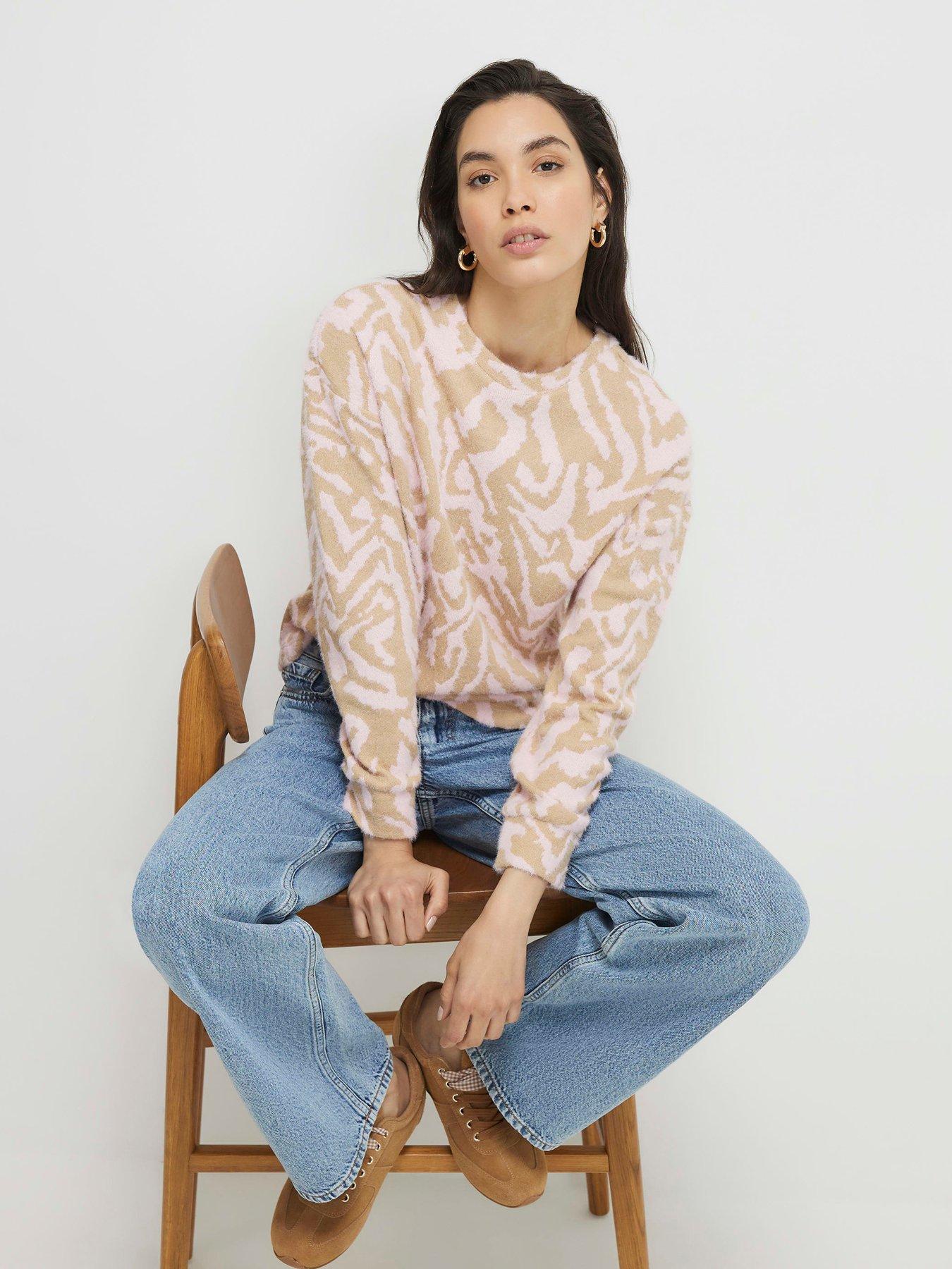 river-island-long-sleeve-zebra-cosy-top-pinkfront