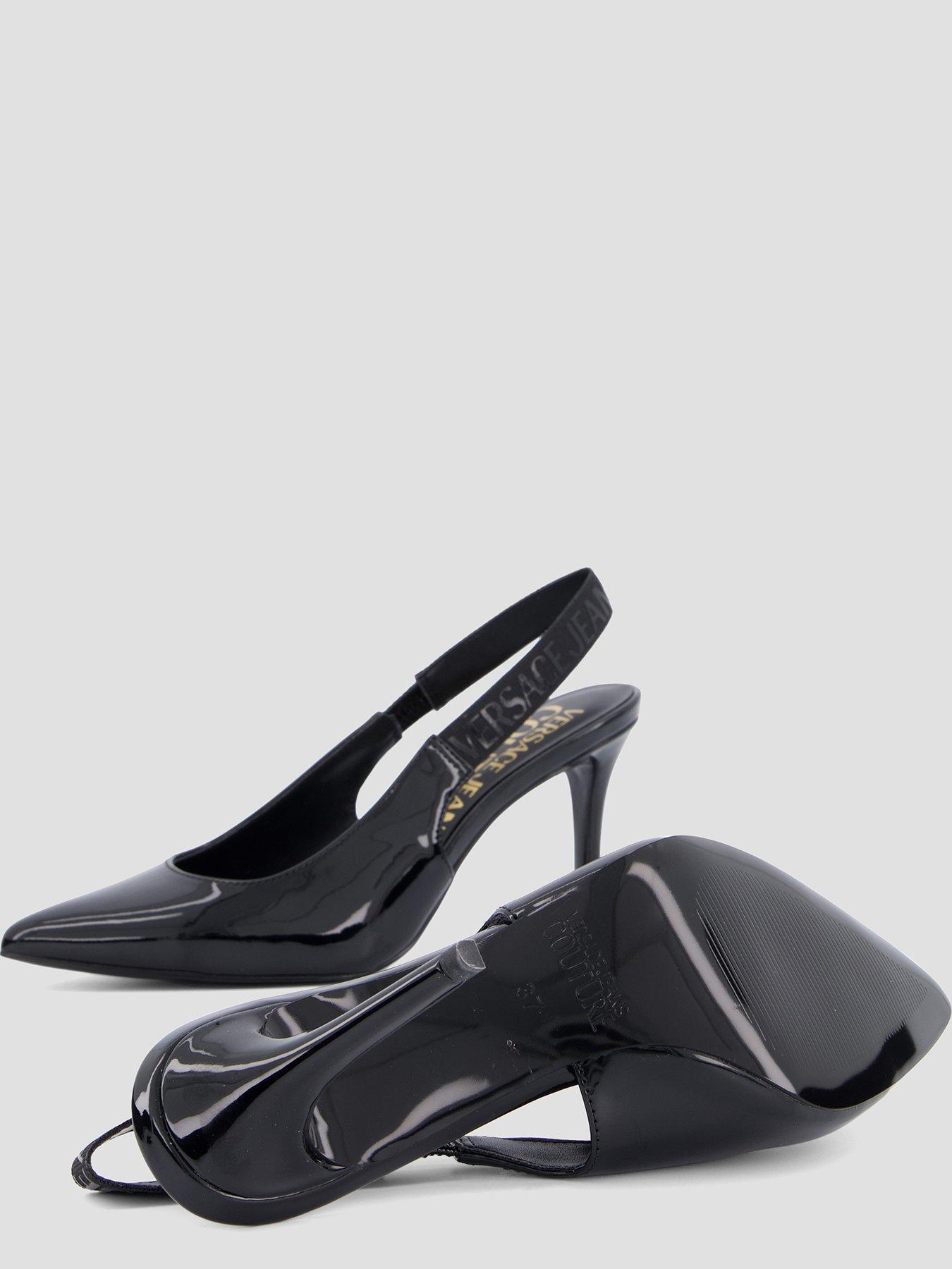 Image 4 of 7 of Versace Jeans Couture Logo Slingback Heeled Pump