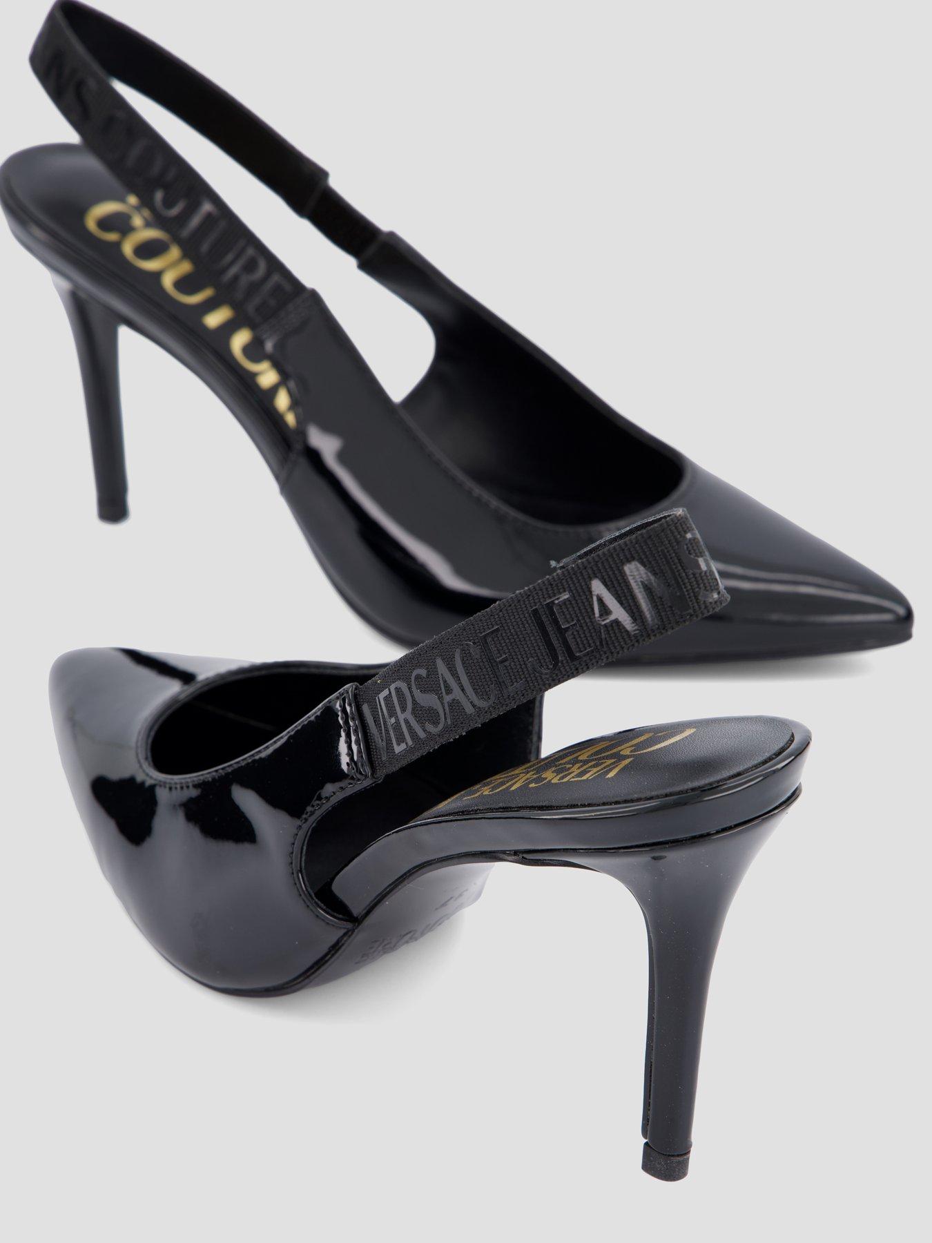 Image 5 of 7 of Versace Jeans Couture Logo Slingback Heeled Pump