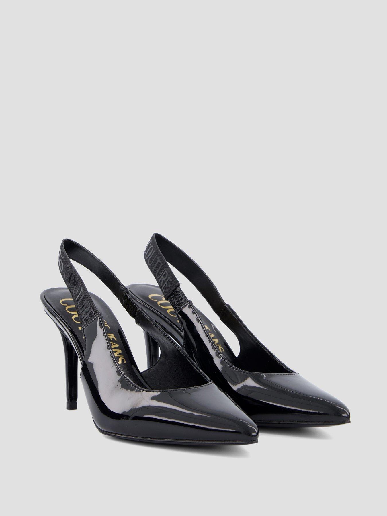 Image 6 of 7 of Versace Jeans Couture Logo Slingback Heeled Pump