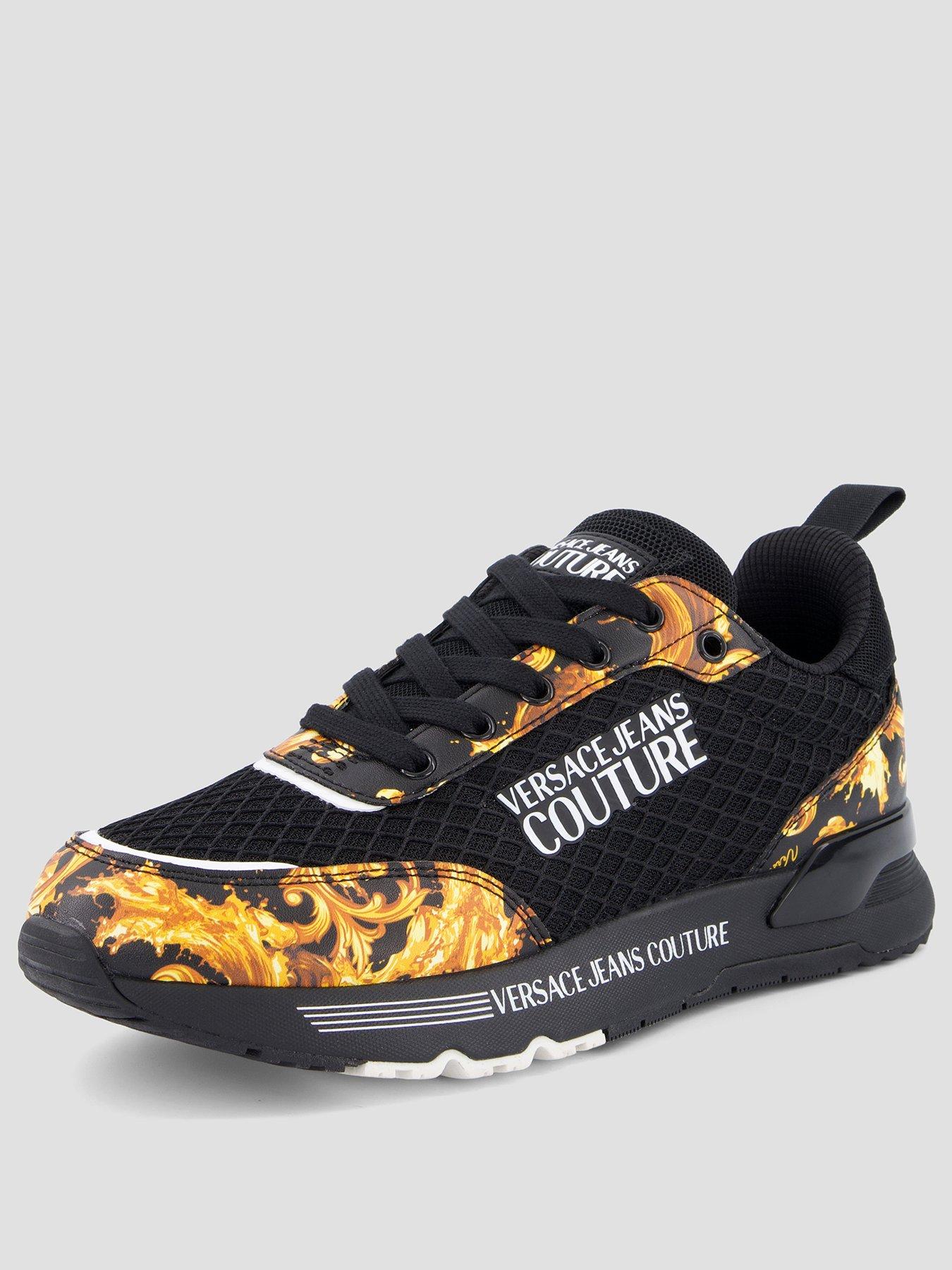 Image 2 of 7 of Versace Jeans Couture Baroque Print Mesh Runner