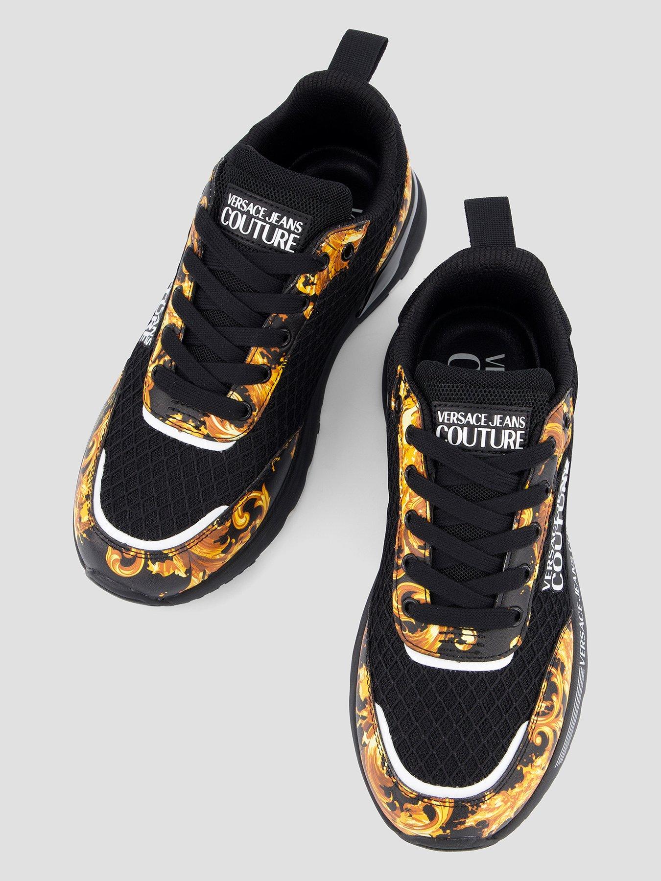 Image 3 of 7 of Versace Jeans Couture Baroque Print Mesh Runner