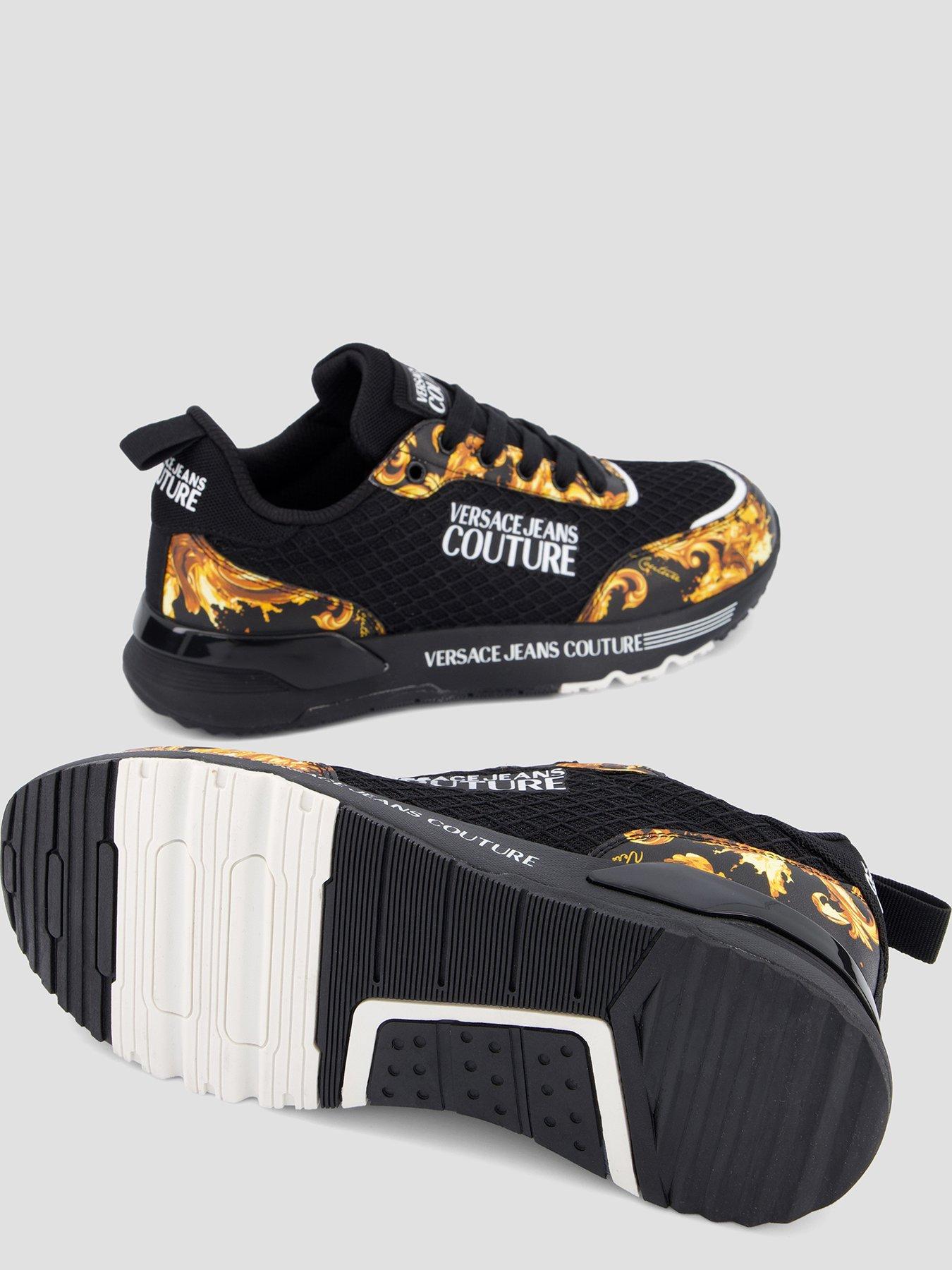 Image 4 of 7 of Versace Jeans Couture Baroque Print Mesh Runner
