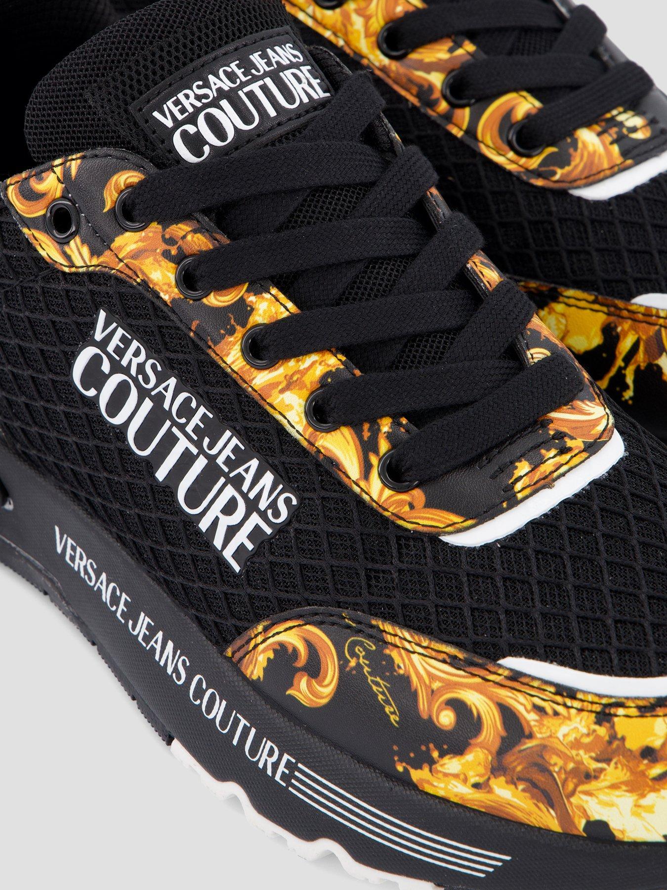 Image 5 of 7 of Versace Jeans Couture Baroque Print Mesh Runner