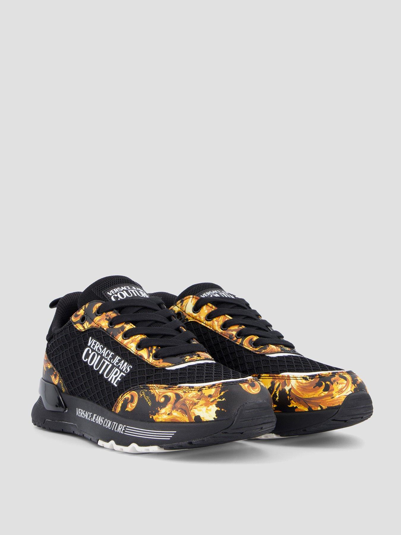 Image 6 of 7 of Versace Jeans Couture Baroque Print Mesh Runner