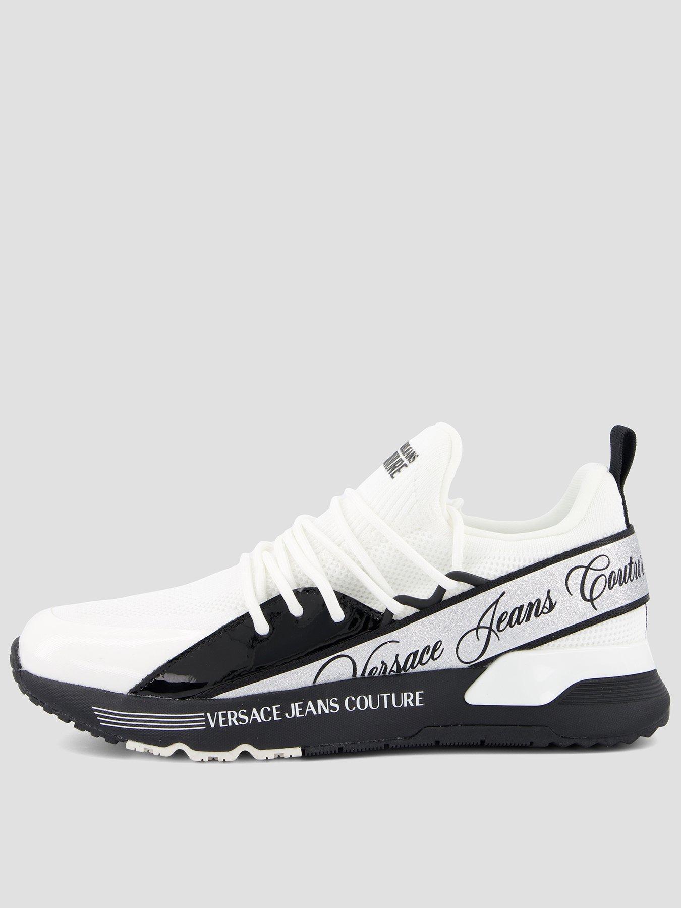 Versace Jeans Couture Logo Mesh Runner Trainers - White