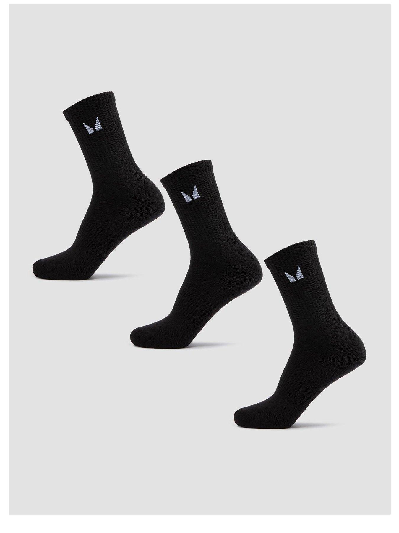 myprotein-unisex-crew-socks-3-pack-blackfront