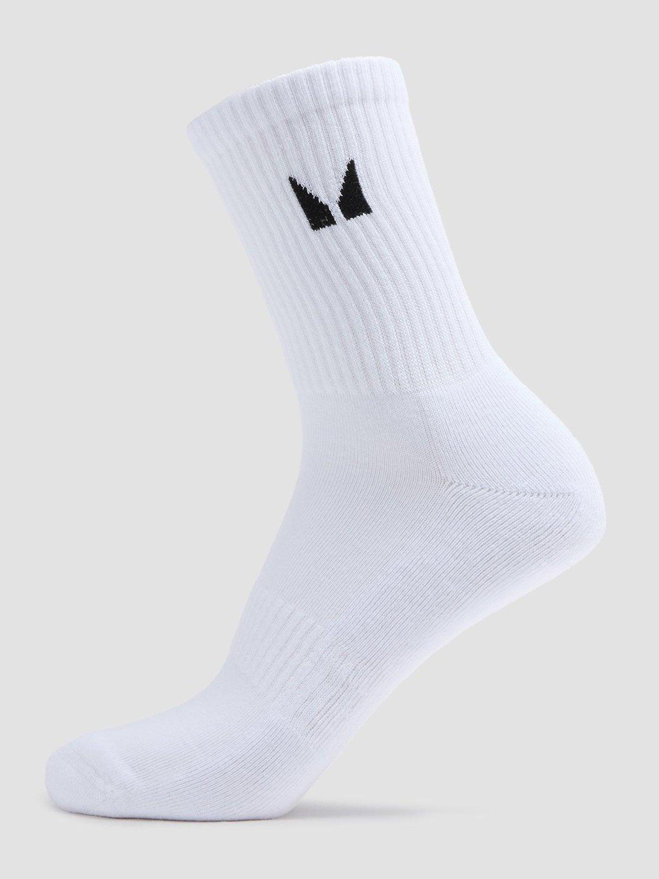 Image 2 of 4 of MyProtein Unisex Crew Socks (3 Pack) - White