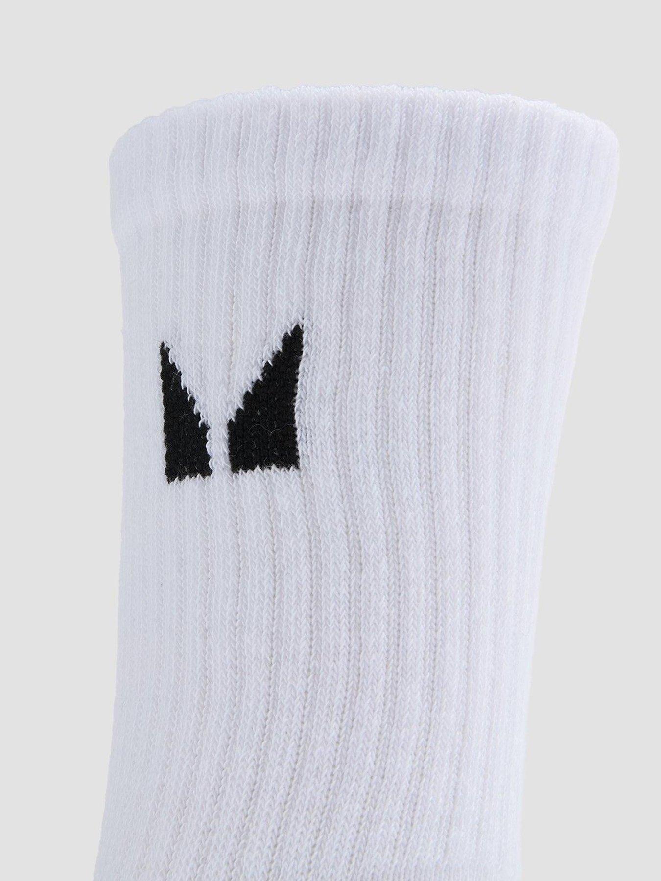 Image 4 of 4 of MyProtein Unisex Crew Socks (3 Pack) - White