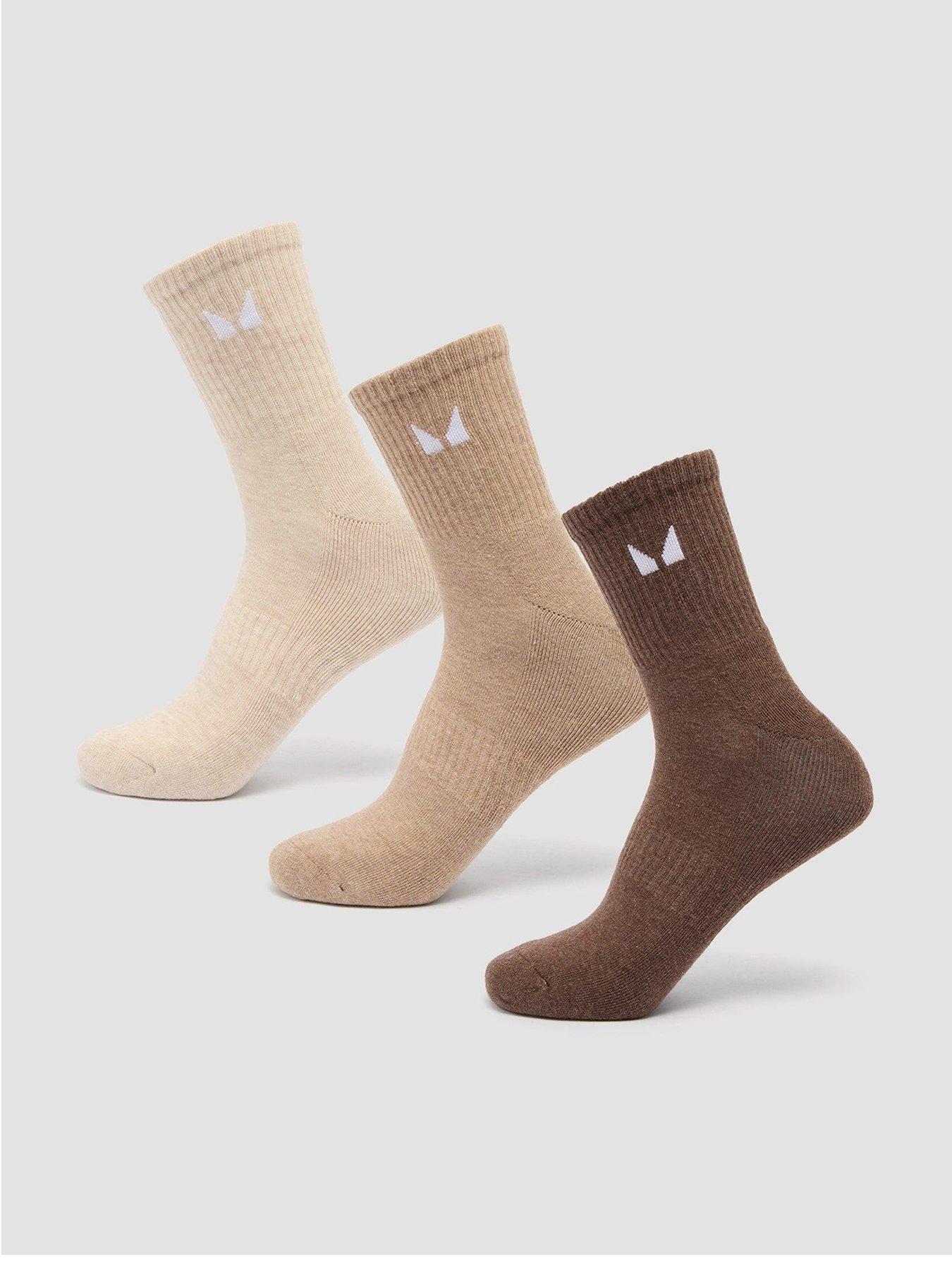 Image 1 of 3 of MyProtein Mp Unisex Crew Socks (3 Pack) - Neutrals
