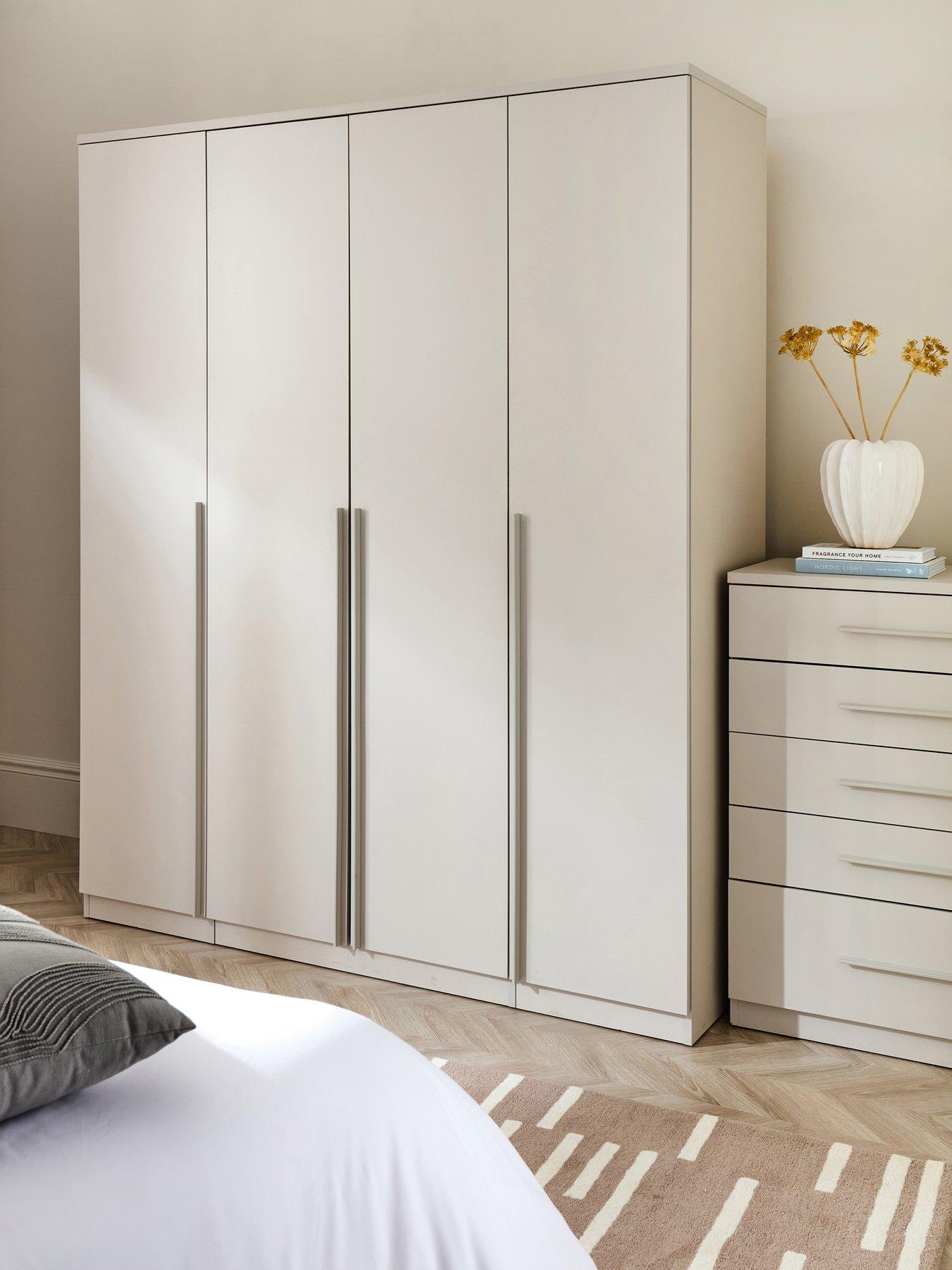 The Very Collection Murcia 4 Door Wardrobe - Oatmeal