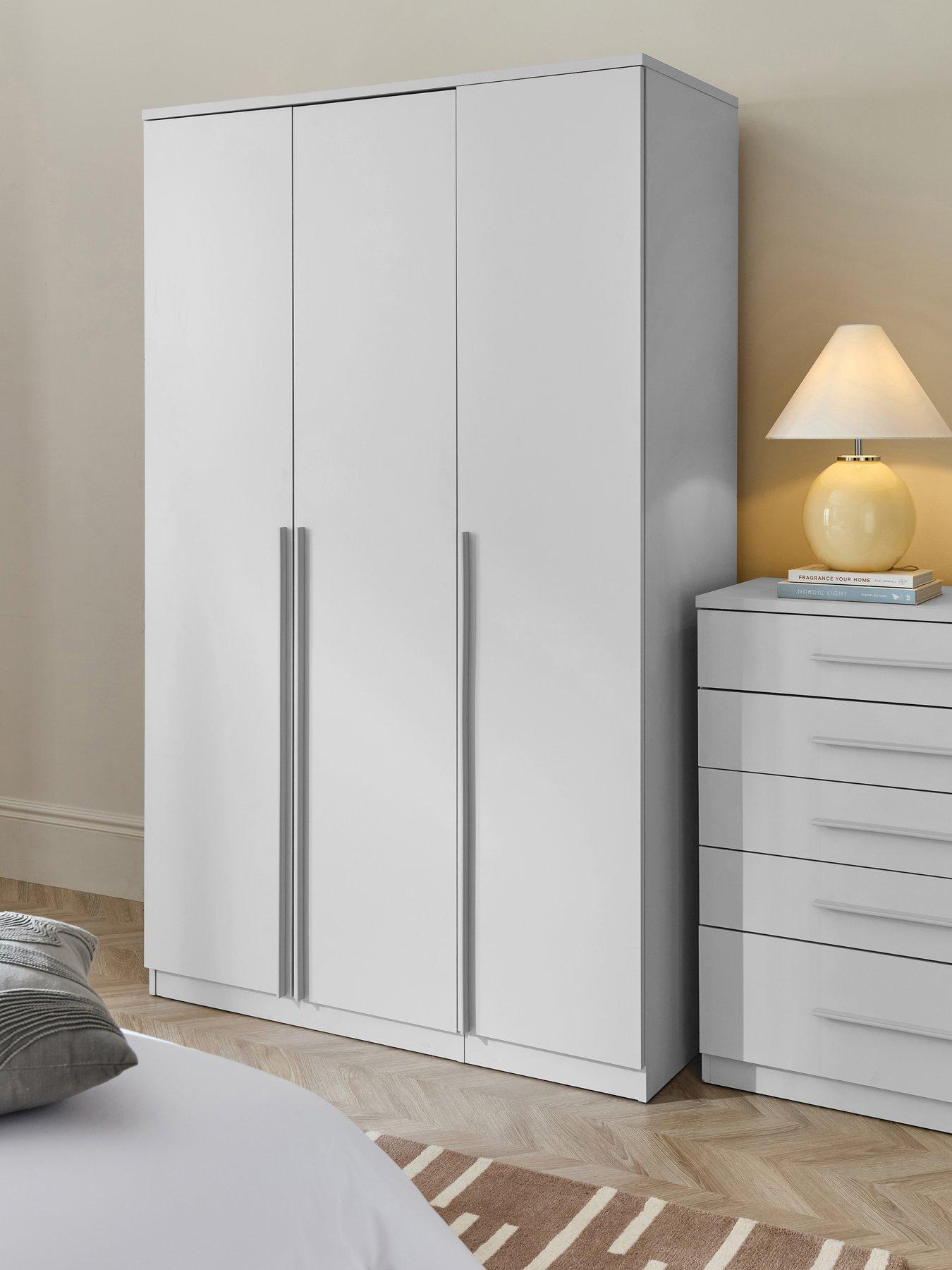 Image 1 of 7 of The Very Collection Murcia 3 Door Wardrobe - White